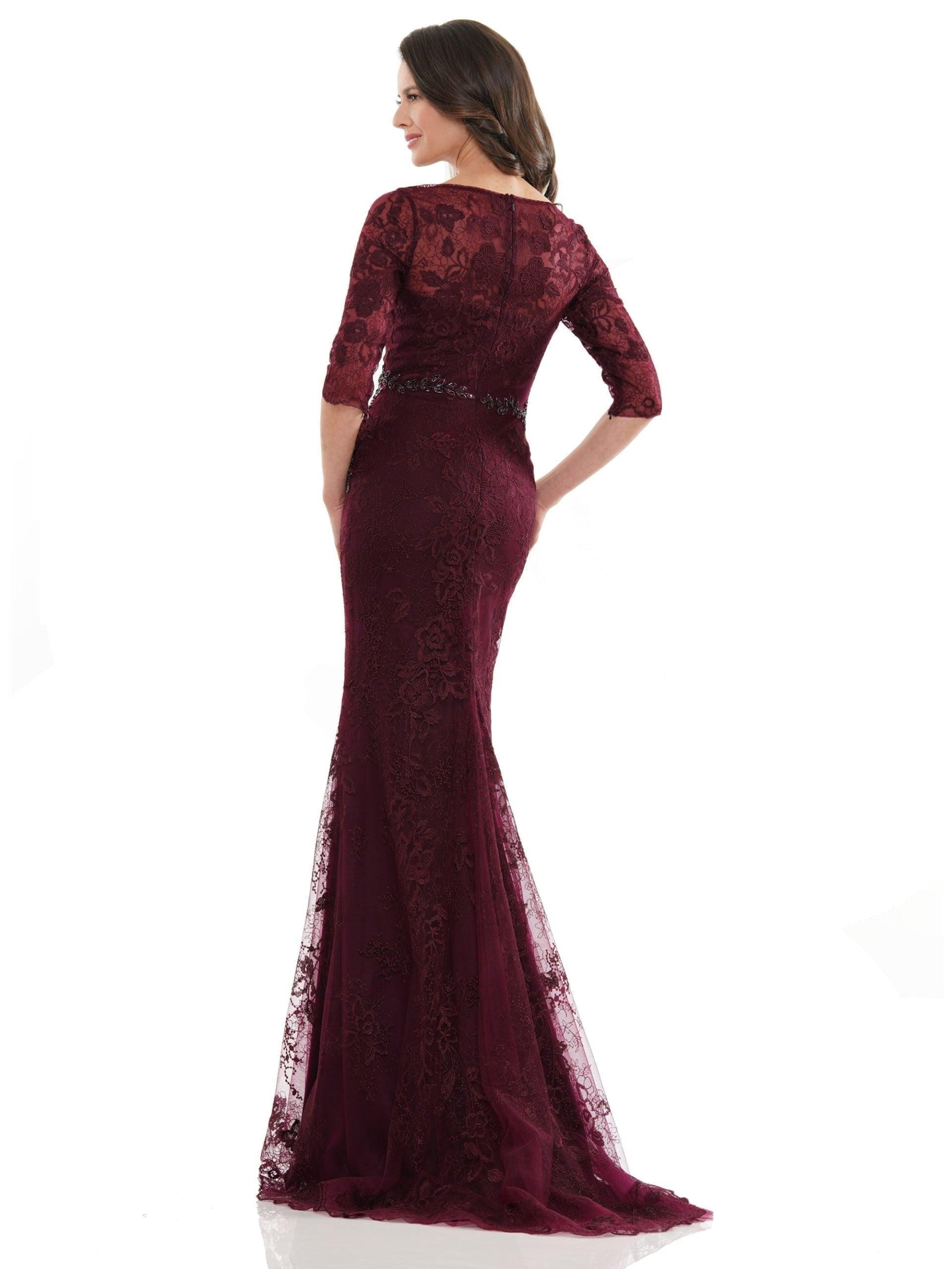 Marsoni Long Mother of the Bride Lace Dress 1127 - The Dress Outlet