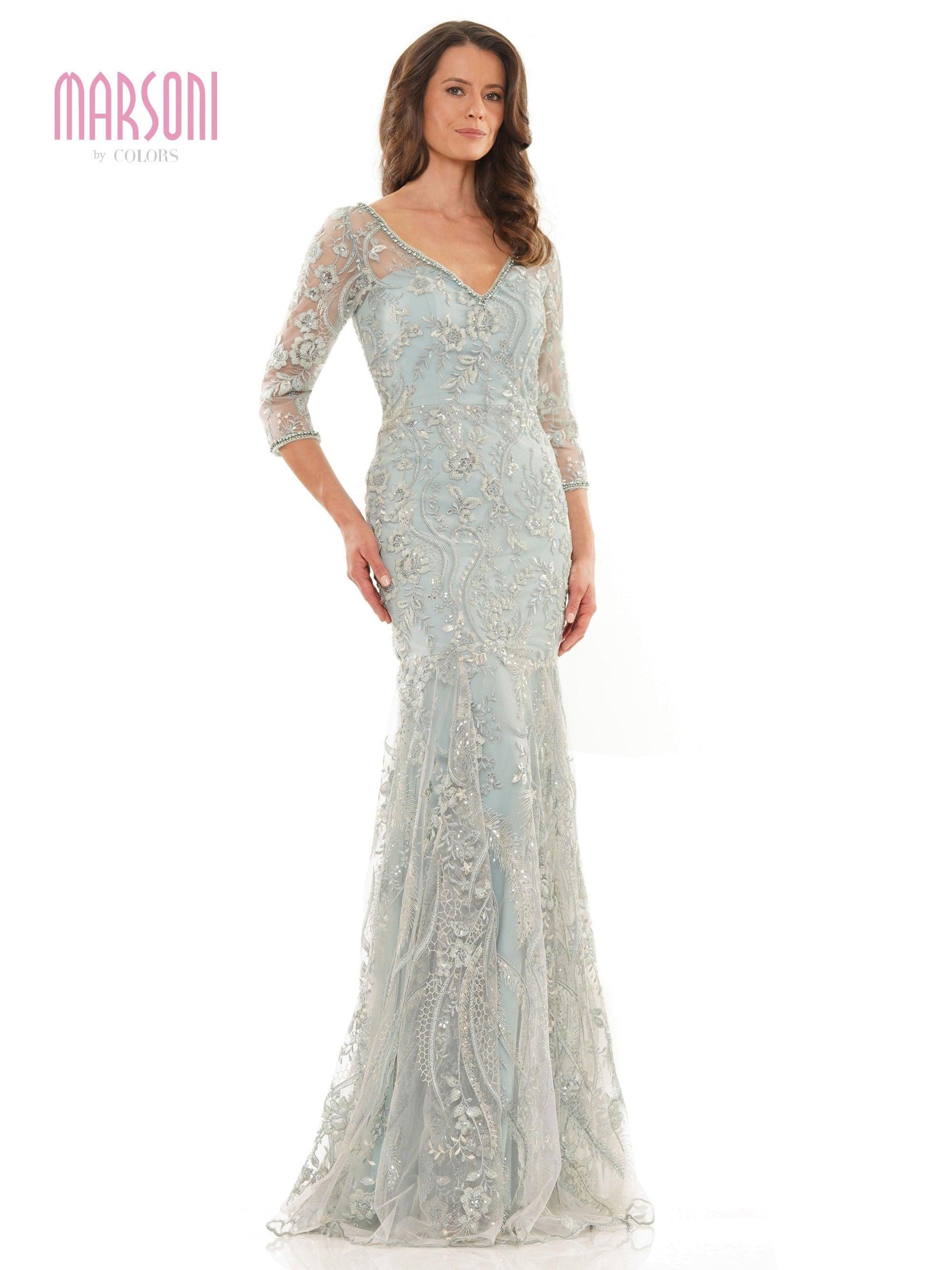 Marsoni Long Mother of the Bride Lace Gown 1193