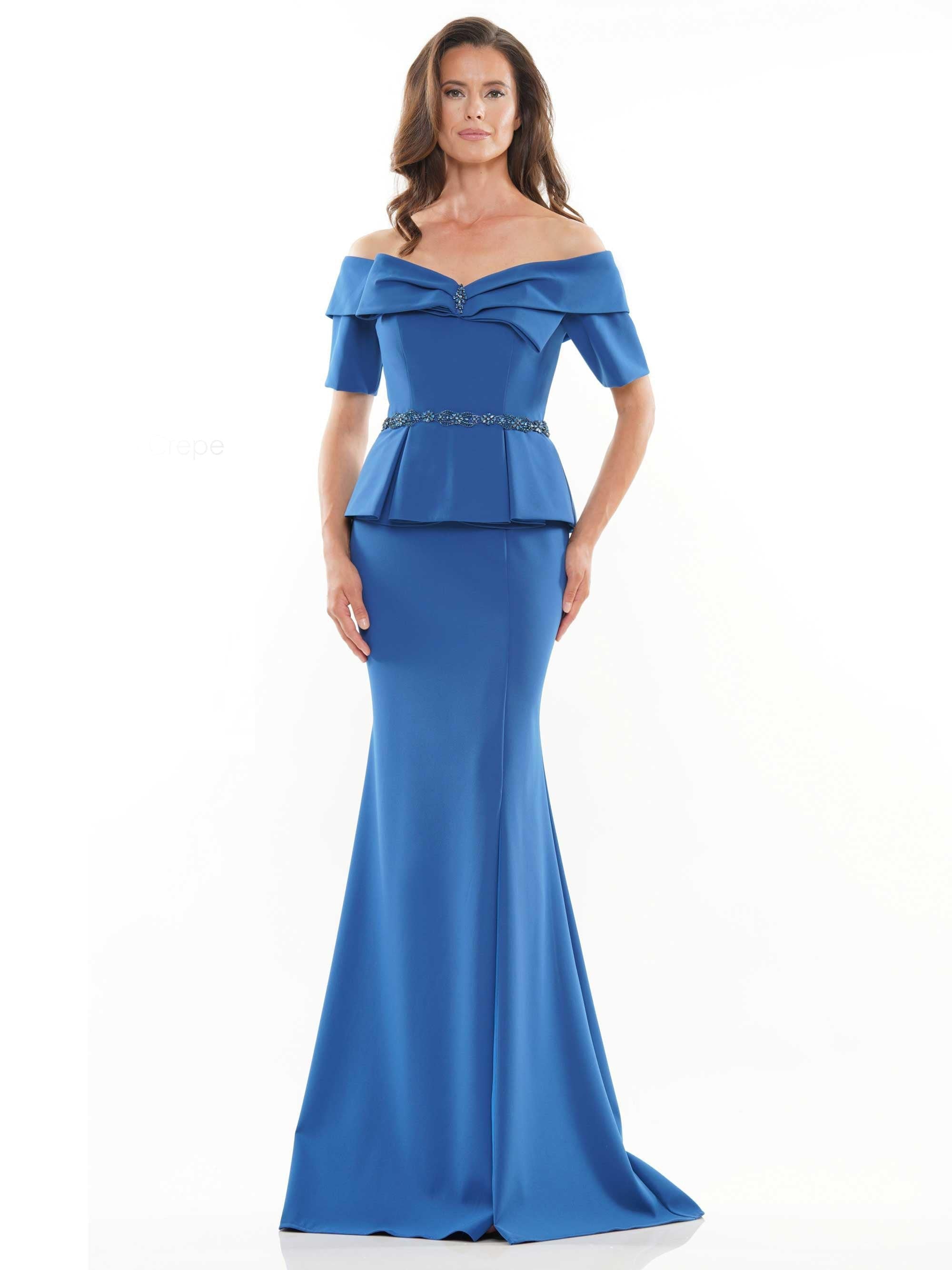 Marsoni Long Off Shoulder Formal Dress 1158 - The Dress Outlet