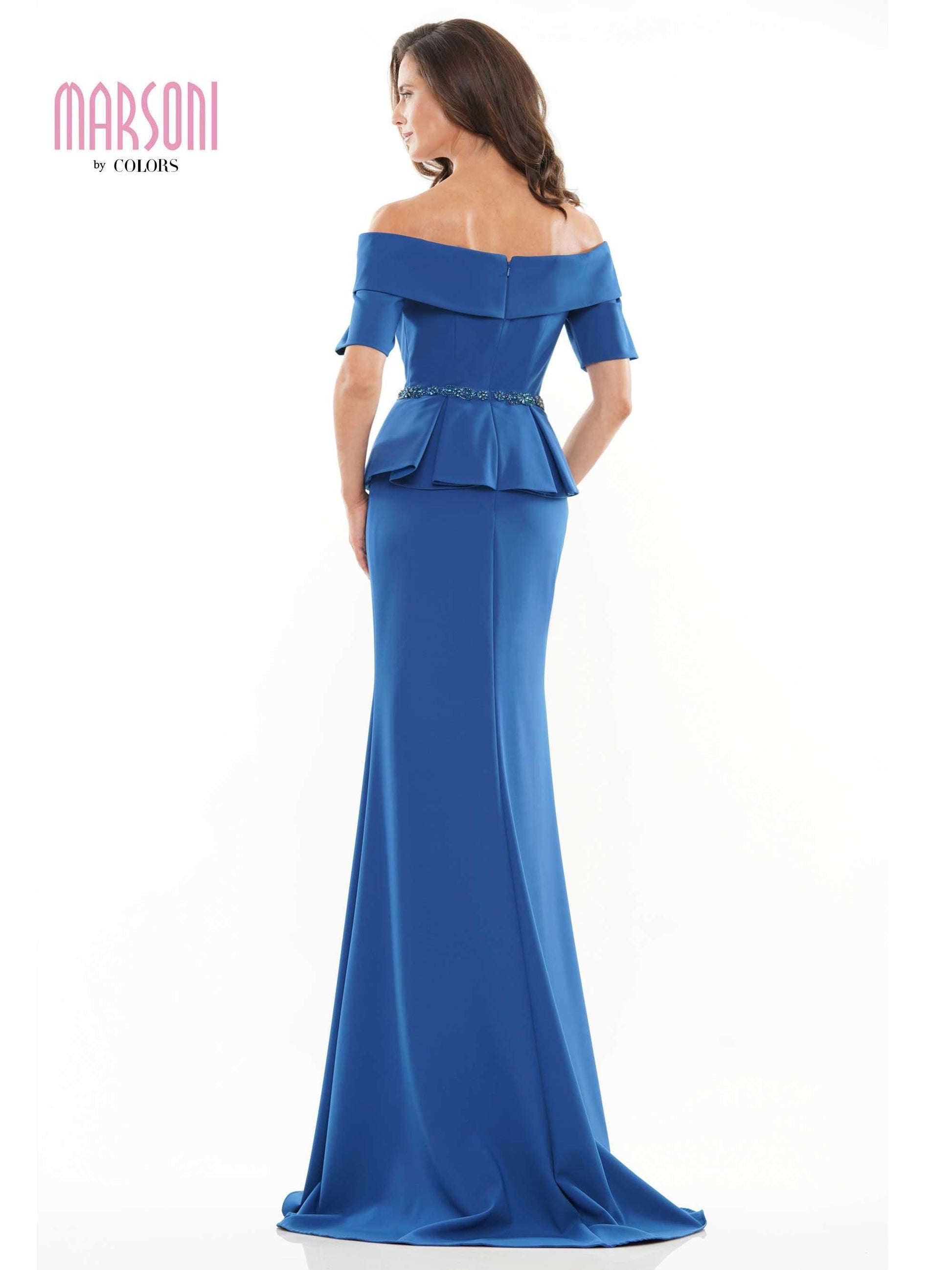 Marsoni Long Off Shoulder Formal Dress 1158