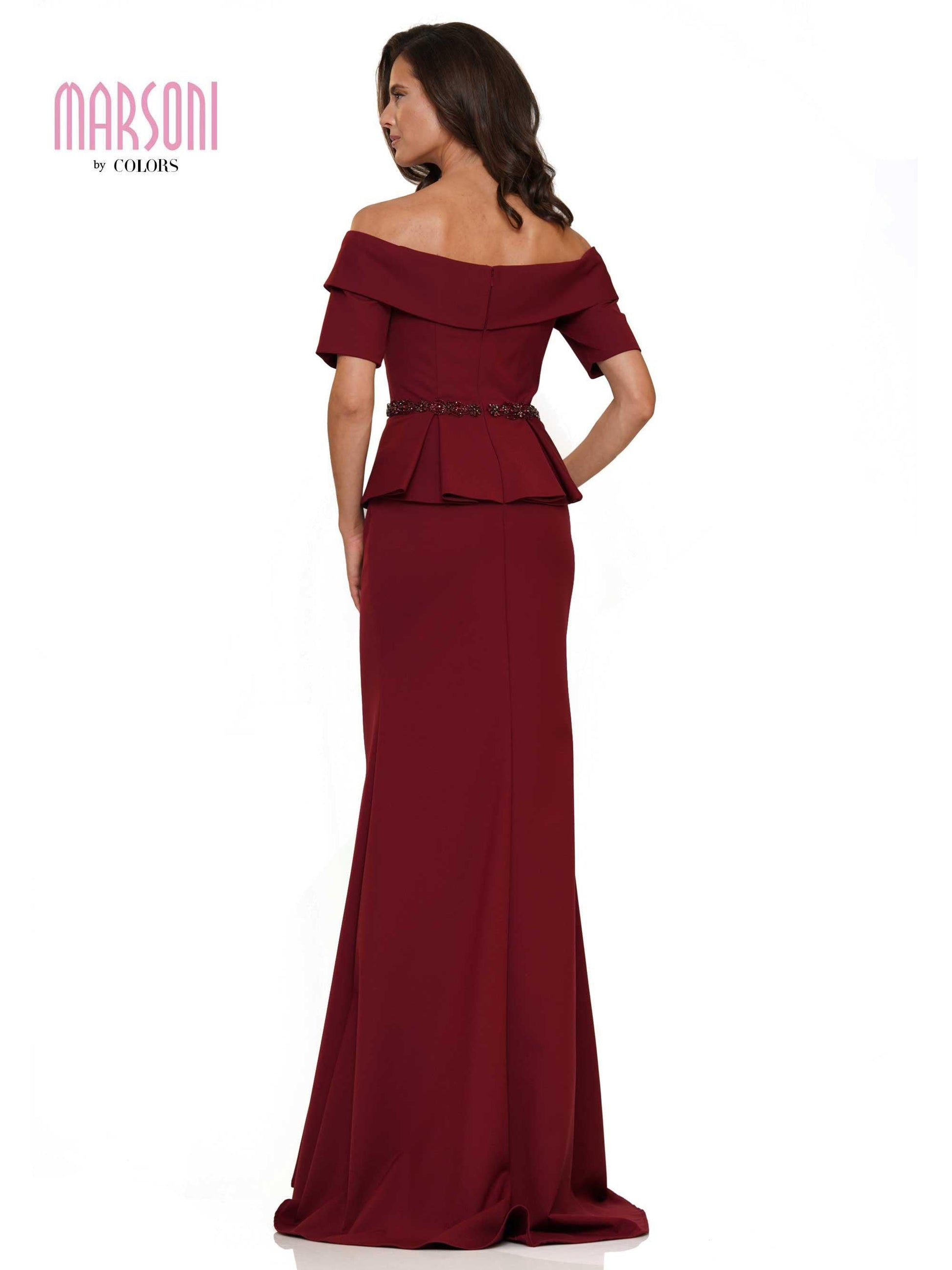 Marsoni Long Off Shoulder Formal Dress 1158
