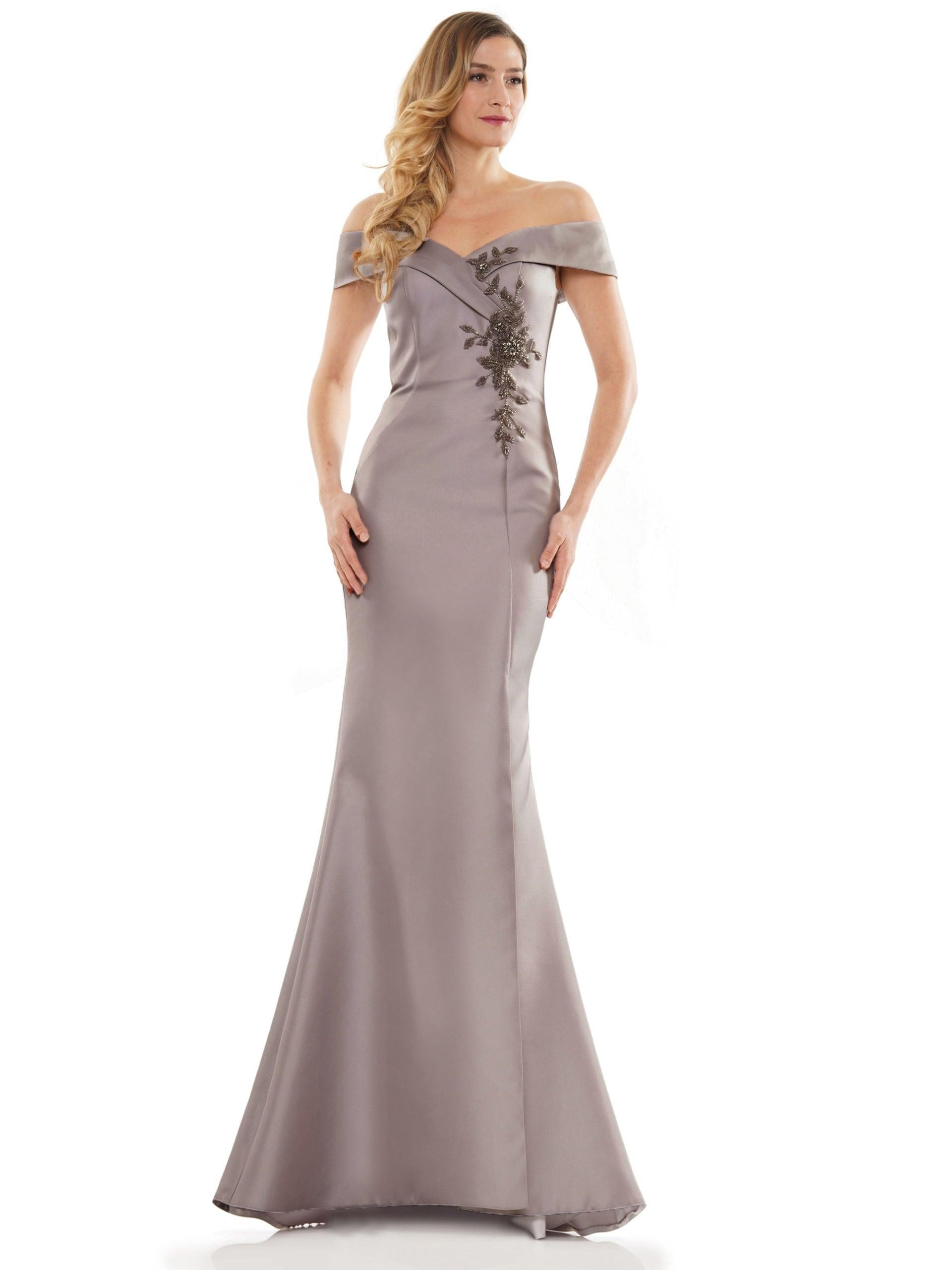 Marsoni Long Off Shoulder Formal Mermaid Dress 1140 - The Dress Outlet