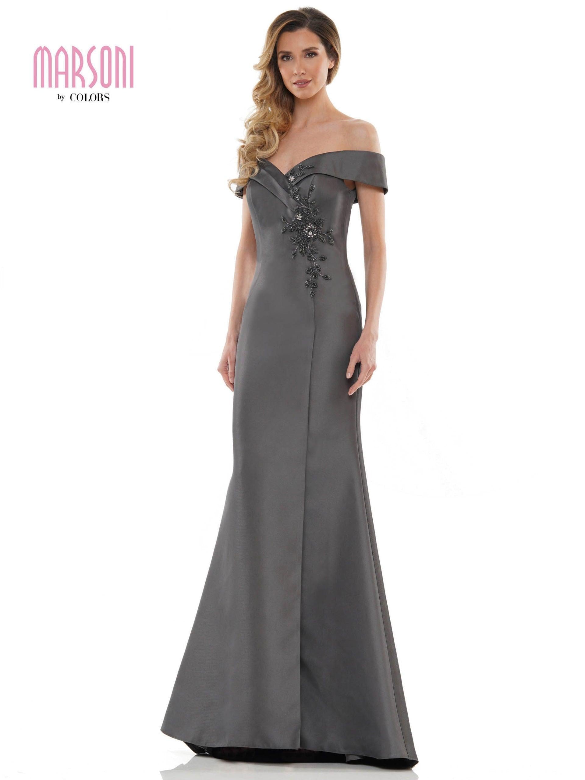 Marsoni Long Off Shoulder Formal Mermaid Dress 1140