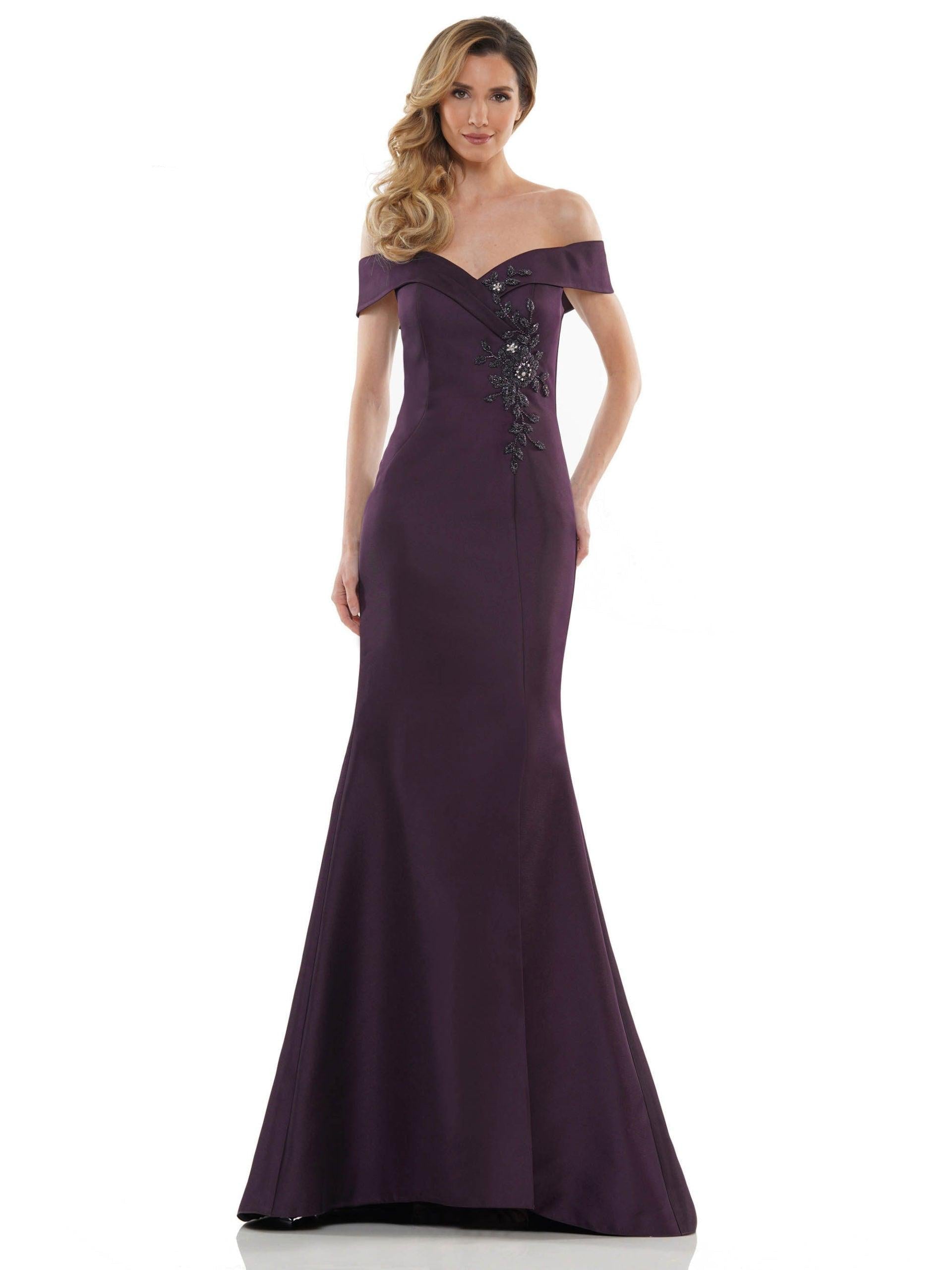 Marsoni Long Off Shoulder Formal Mermaid Dress 1140 - The Dress Outlet