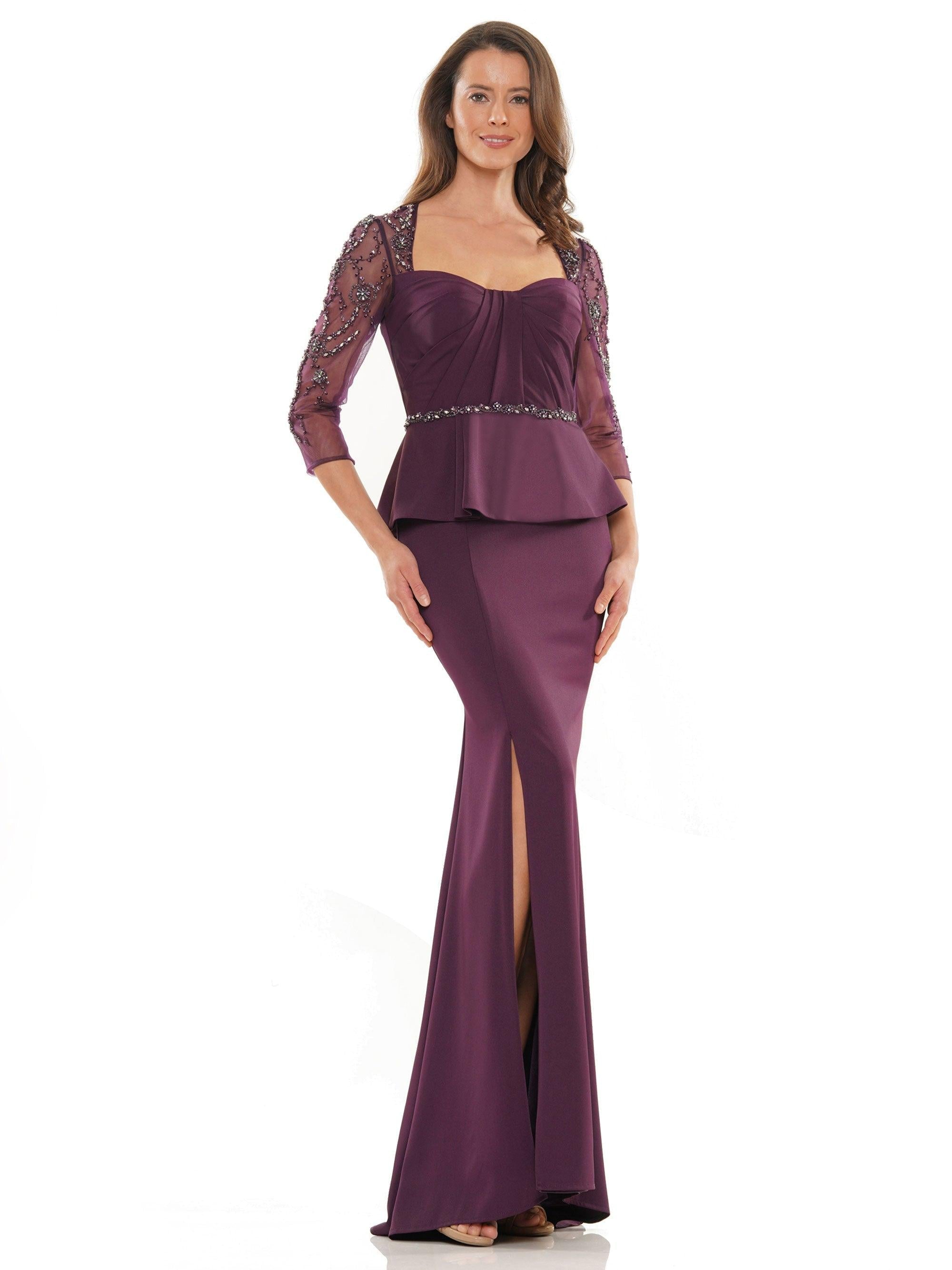 Marsoni Long Sleeve Mother of the Bride Gown 1192 - The Dress Outlet