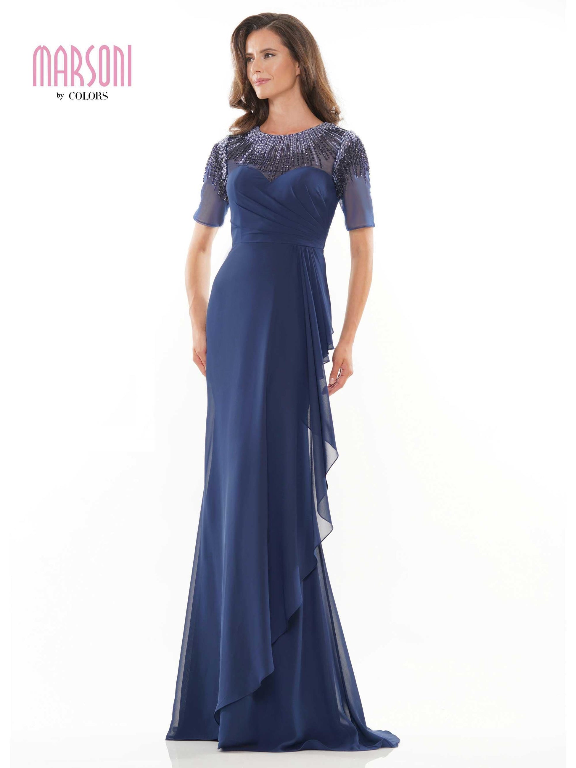 Marsoni Mother of the Bride Beaded Long Gown 1161