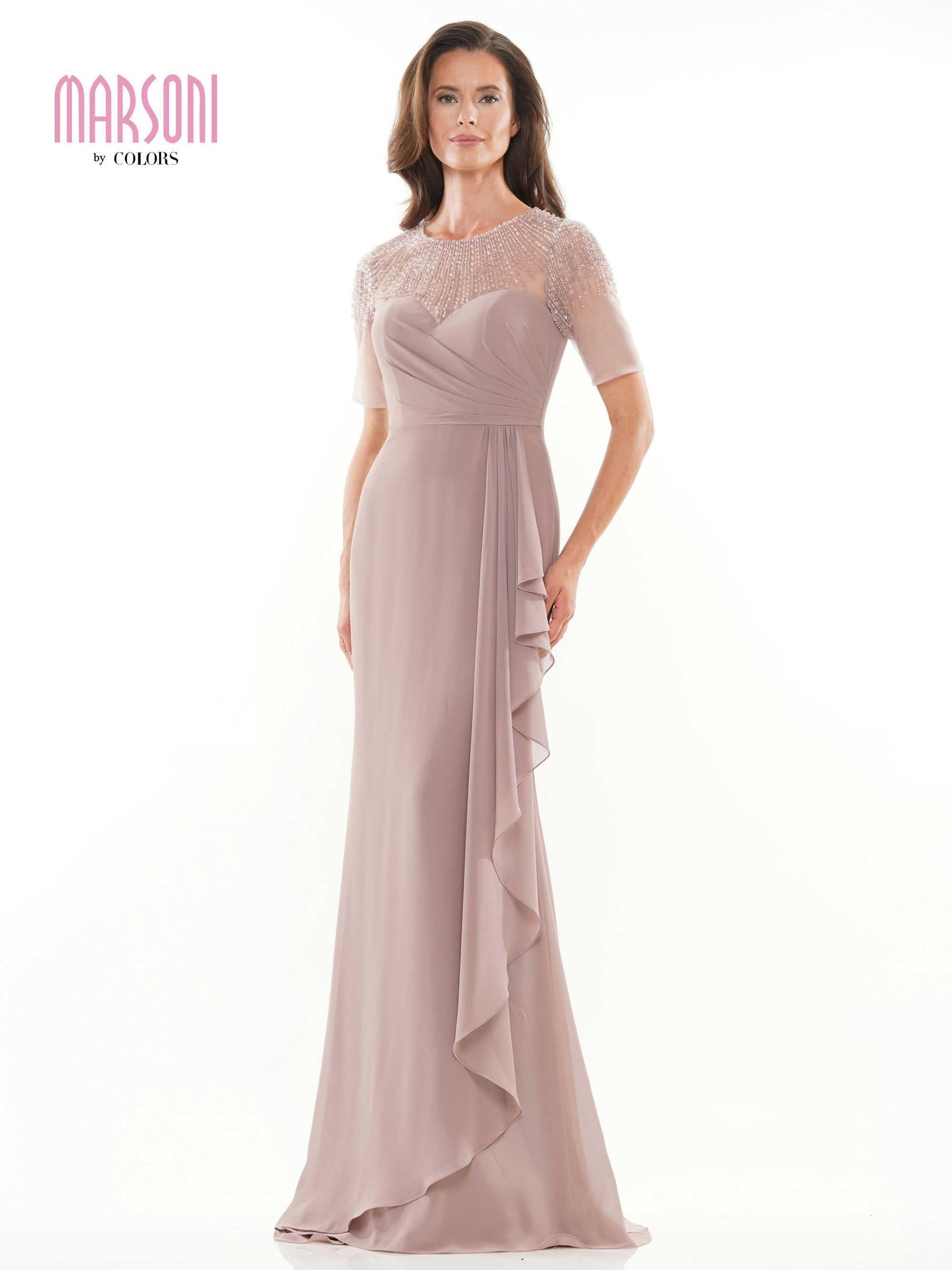Marsoni Mother of the Bride Beaded Long Gown 1161