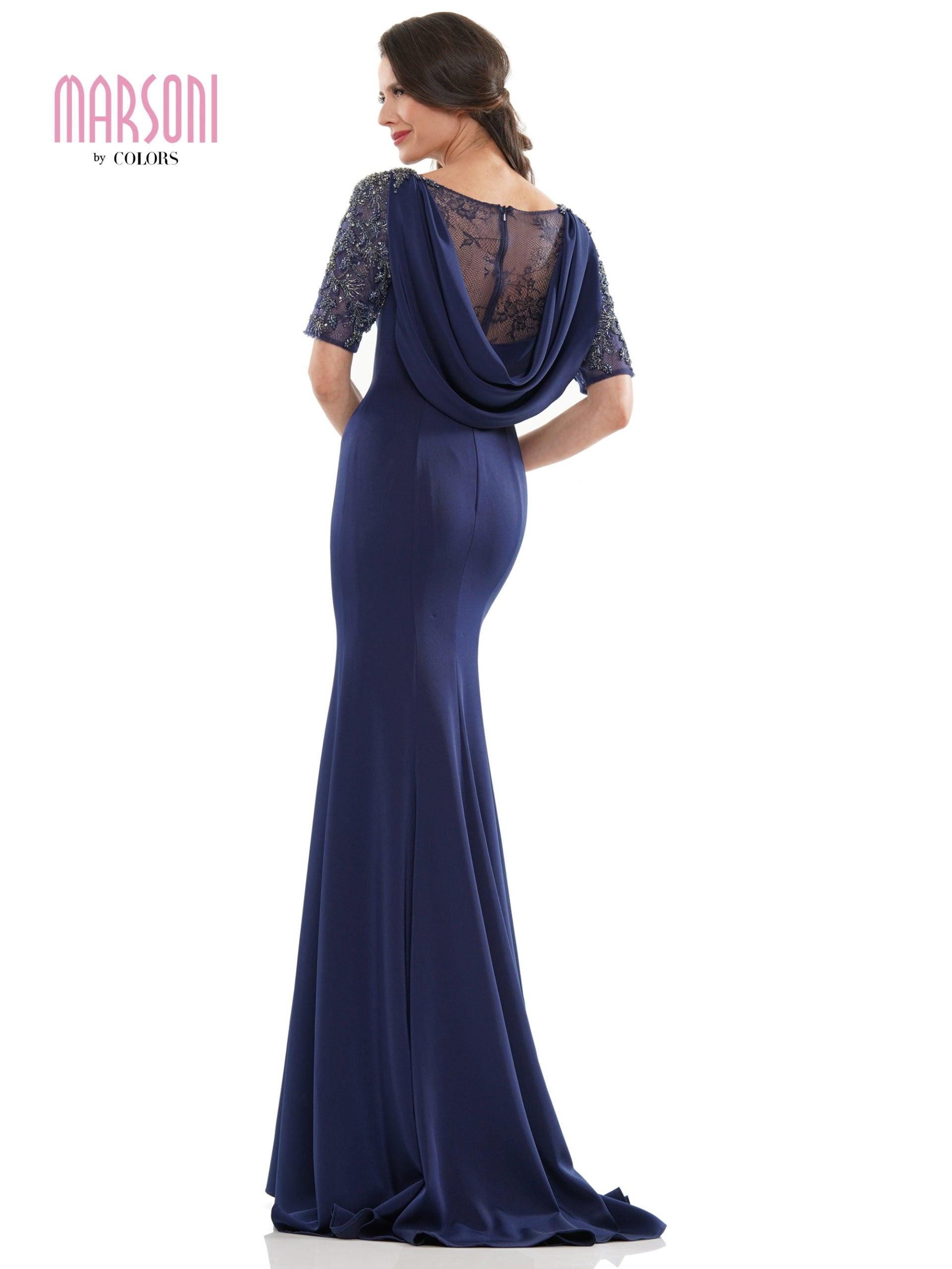 Marsoni Mother of the Bride Beaded Mesh Dress 1131