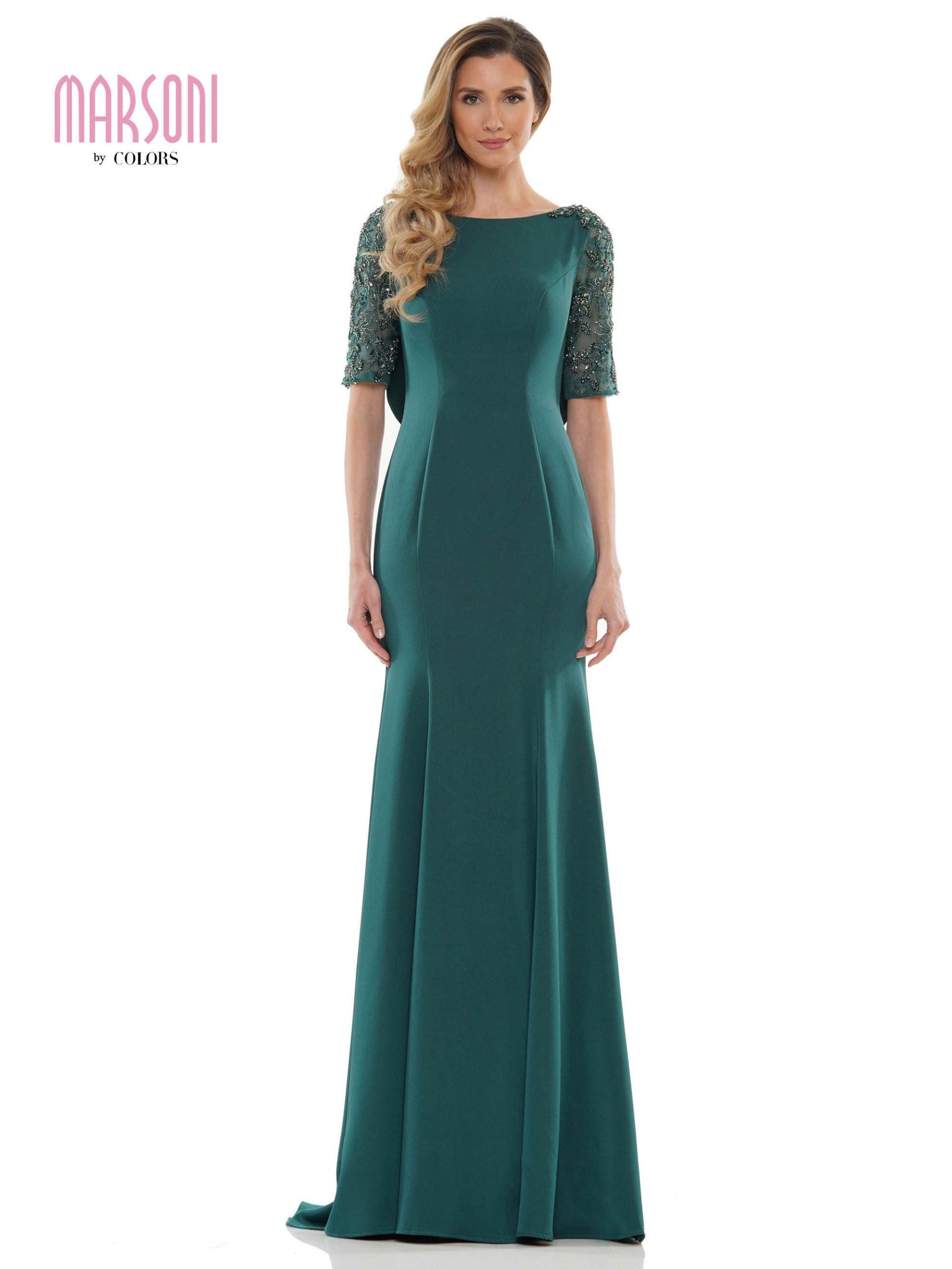 Marsoni Mother of the Bride Beaded Mesh Dress 1131