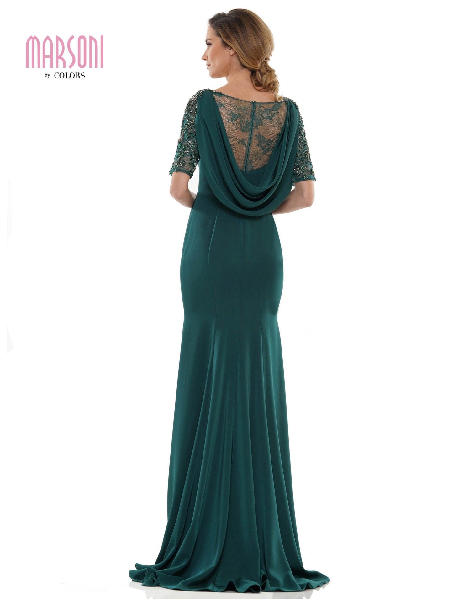 Marsoni Mother of the Bride Beaded Mesh Dress 1131 - The Dress Outlet