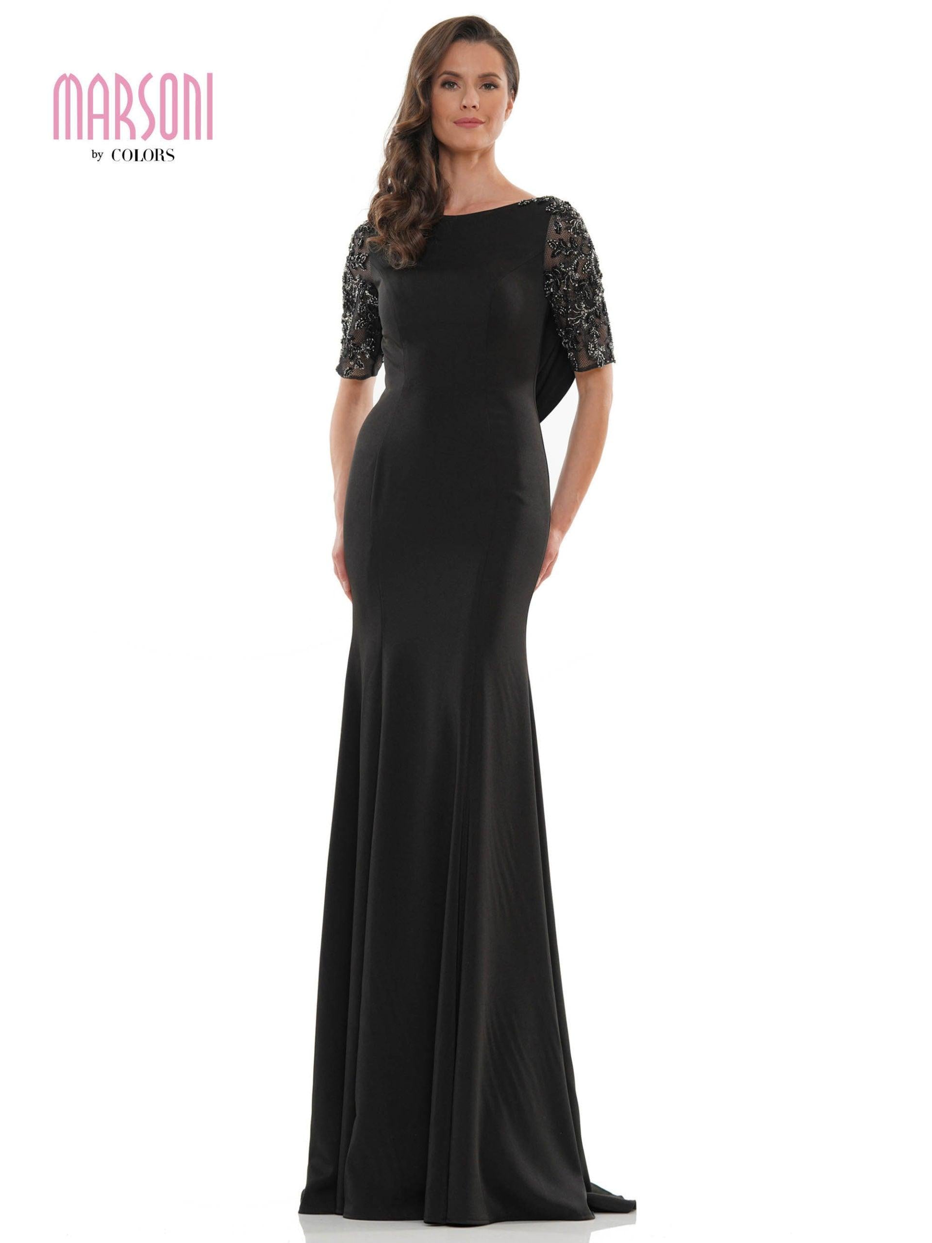 Marsoni Mother of the Bride Beaded Mesh Dress 1131