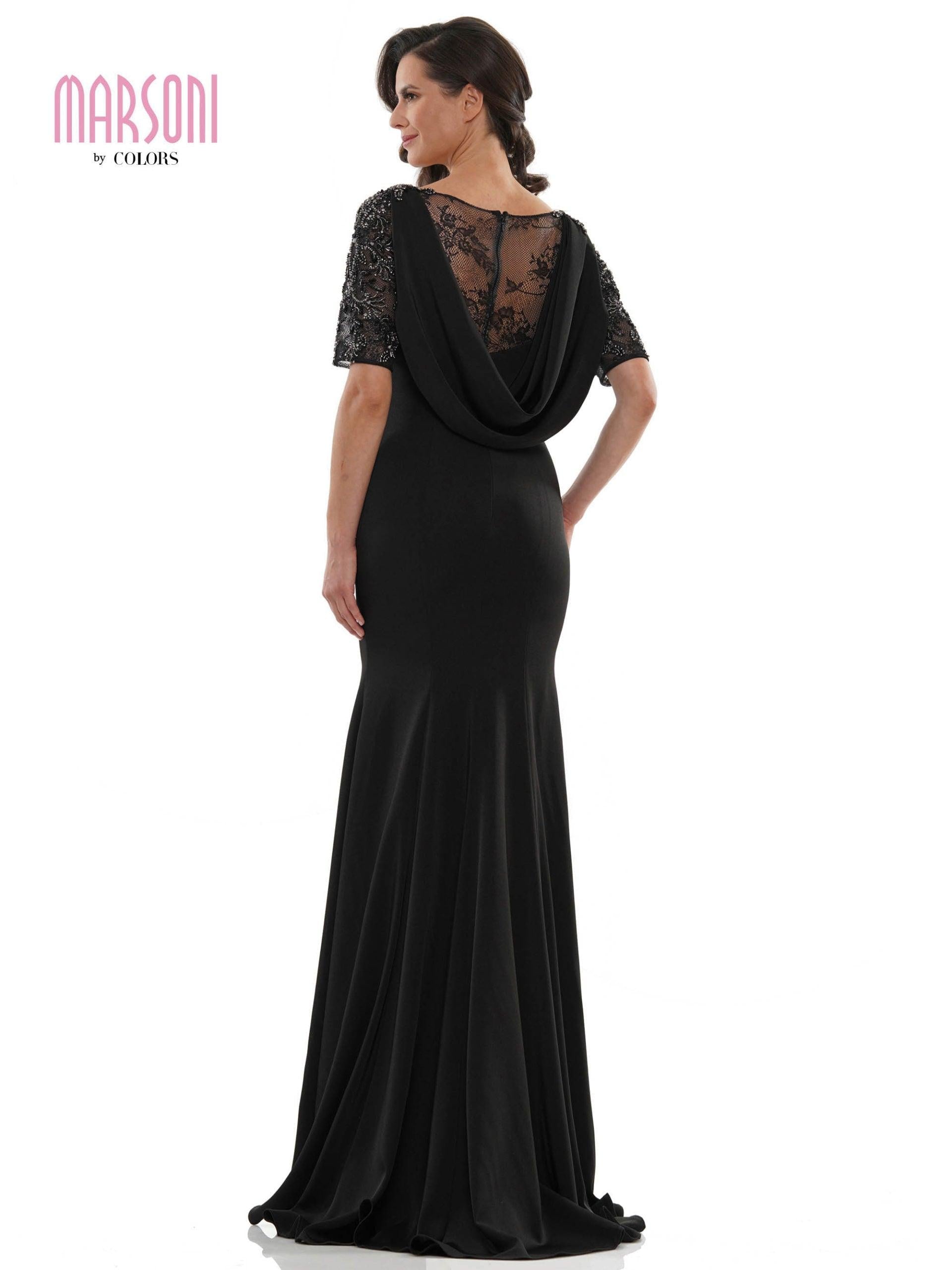 Marsoni Mother of the Bride Beaded Mesh Dress 1131