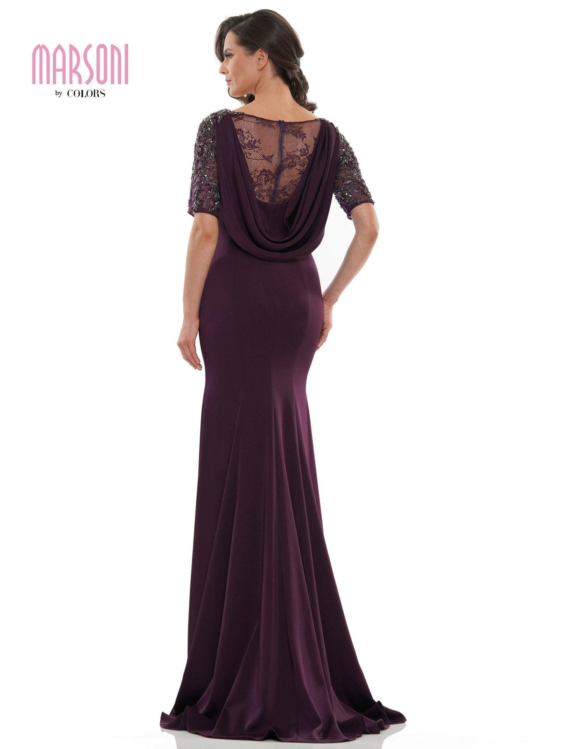 Marsoni Mother of the Bride Beaded Mesh Dress 1131