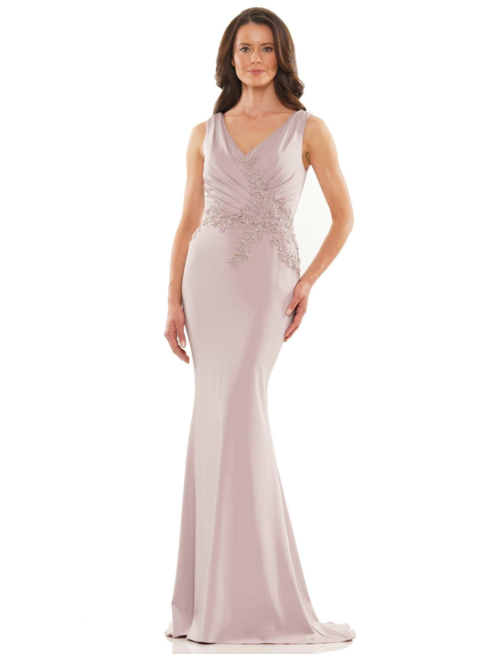 Wine Marsoni Mother of the Bride Fitted Long Dress 1054 - Mother of the ...