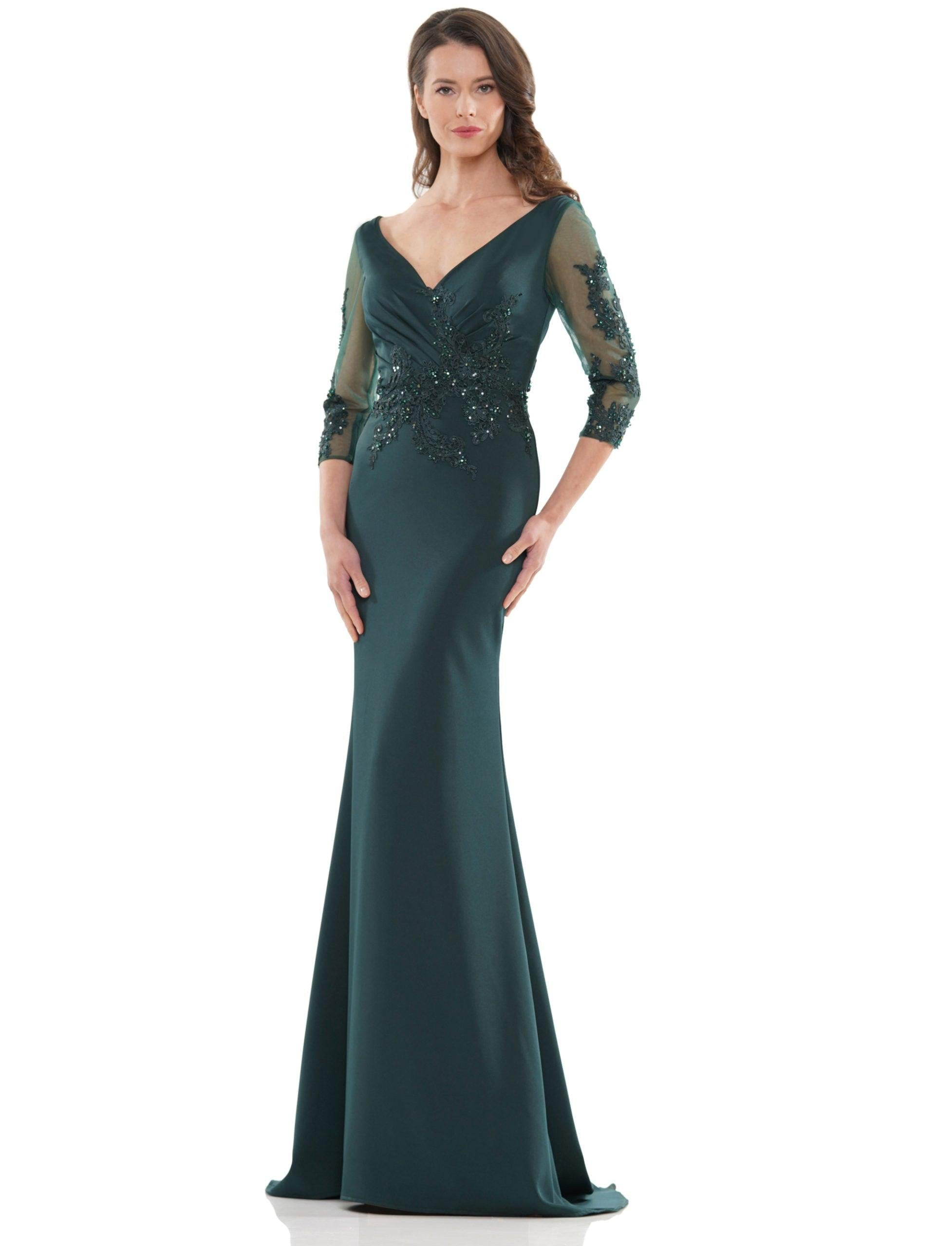 Mother f the Bride Dresses Mother of the Bride Formal Long Dress Deep Green