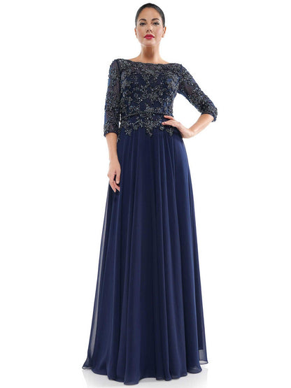 Marsoni Mother of the Bride Long Chiffon Dress 1051 - The Dress Outlet