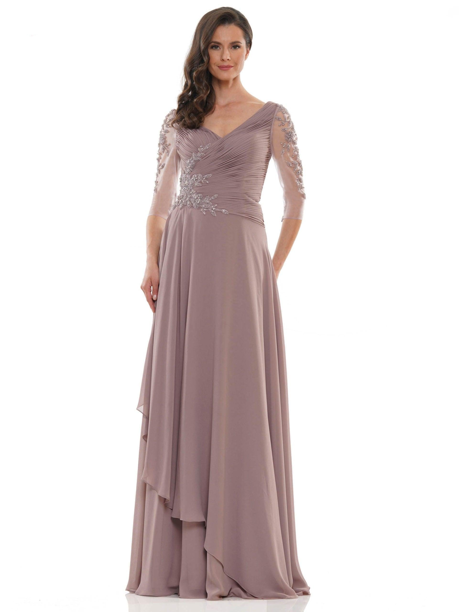 Marsoni Mother of the Bride Long Chiffon Dress 1135 - The Dress Outlet
