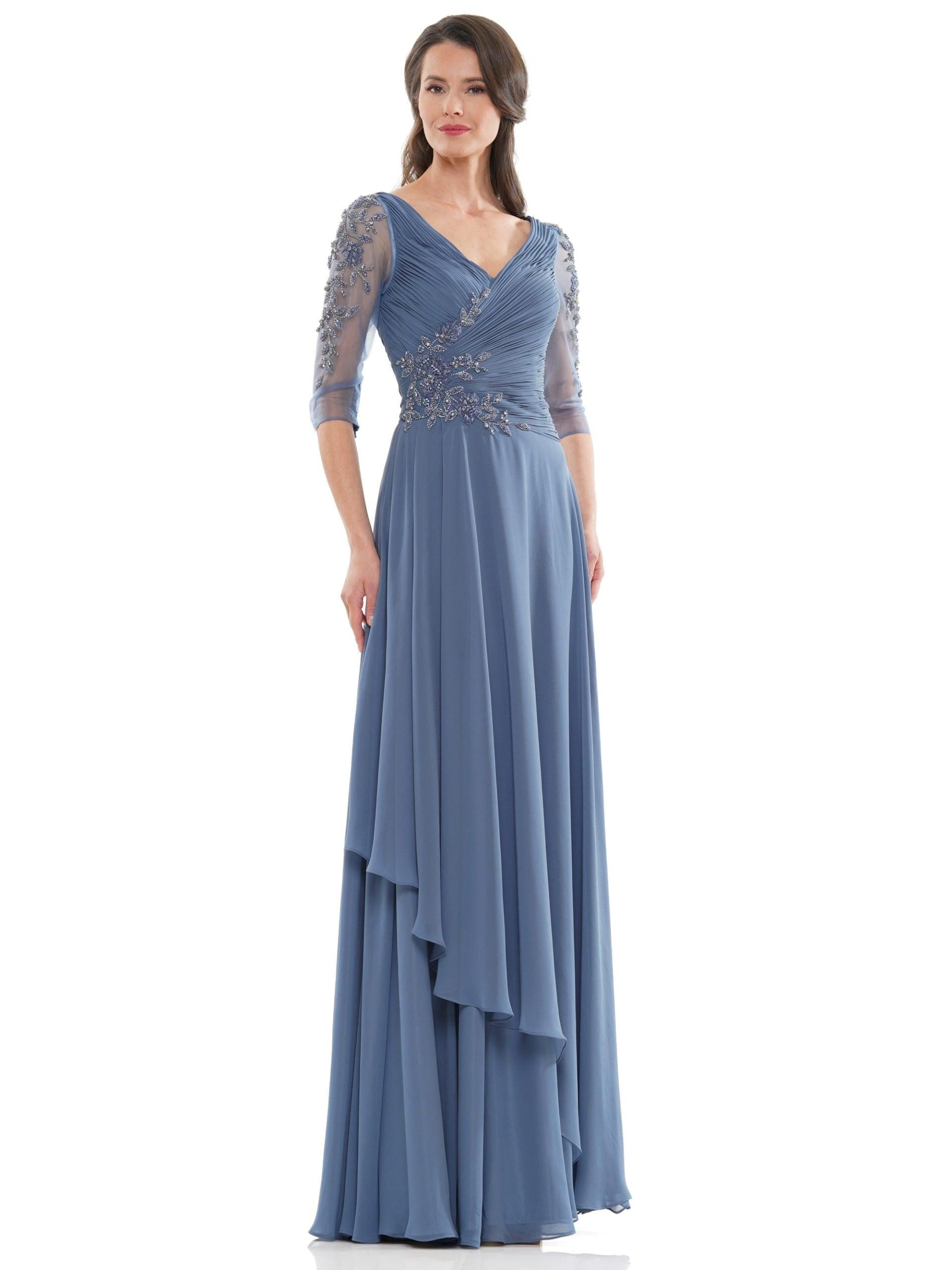 Marsoni Mother of the Bride Long Chiffon Dress 1135 - The Dress Outlet