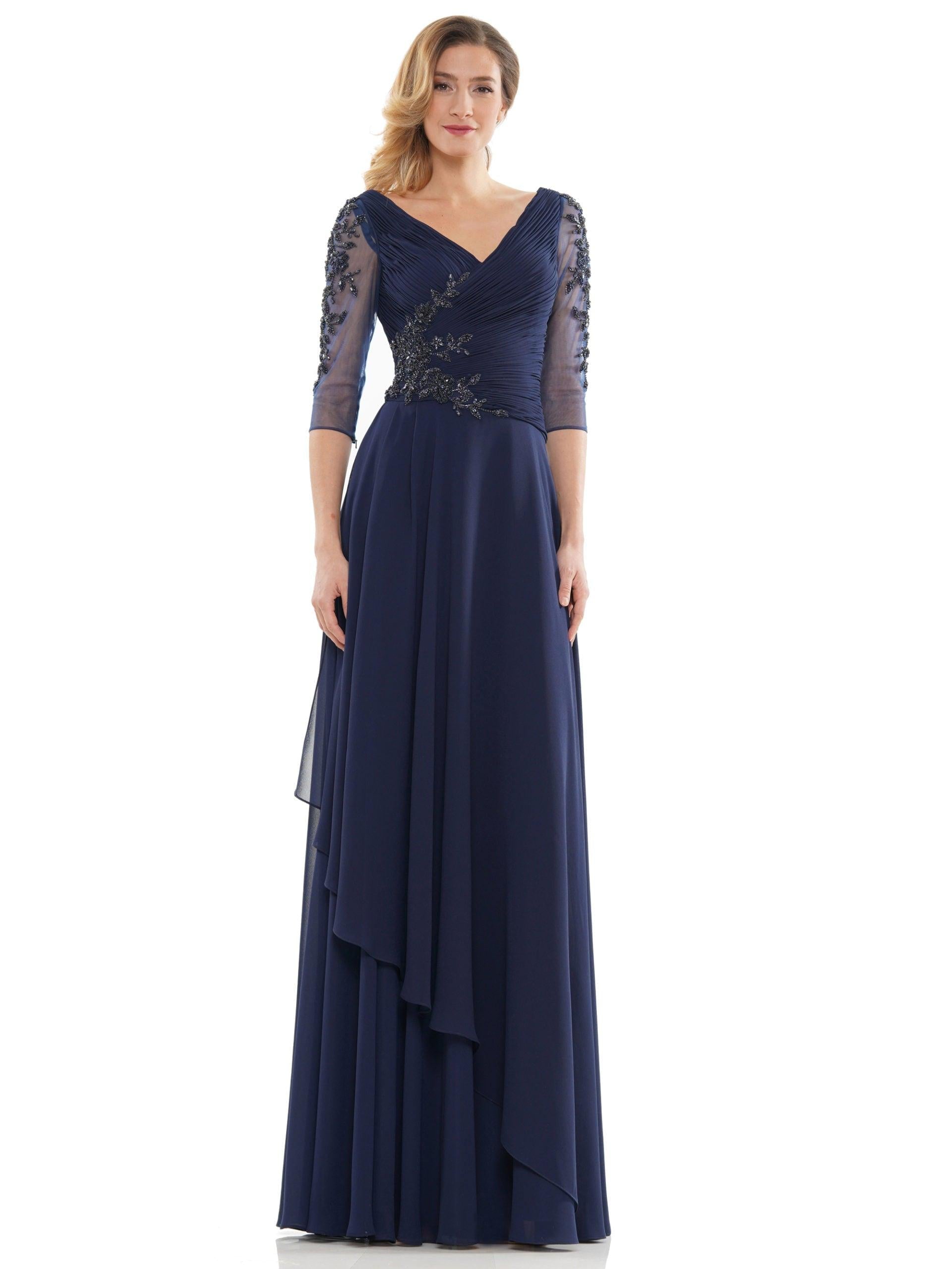 Marsoni Mother of the Bride Long Chiffon Dress 1135 - The Dress Outlet