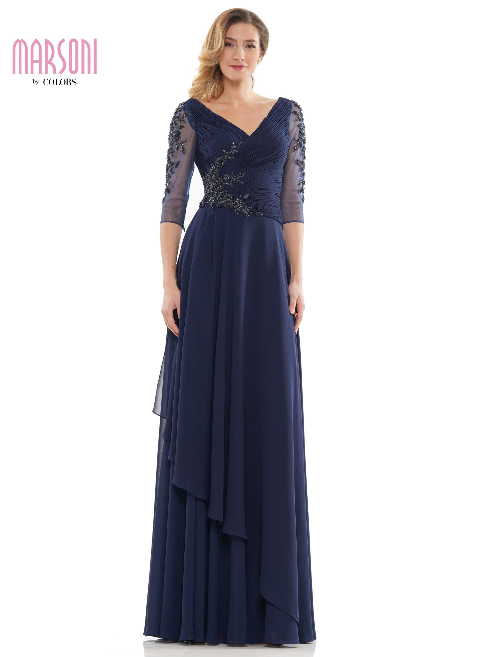 Marsoni Mother of the Bride Long Chiffon Dress 1135