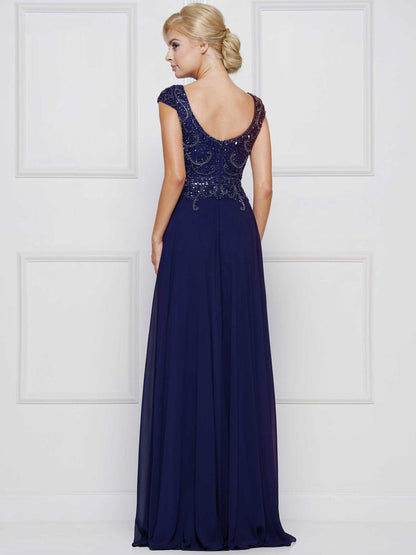 Marsoni Mother of the Bride Long Chiffon Dress 173 - The Dress Outlet