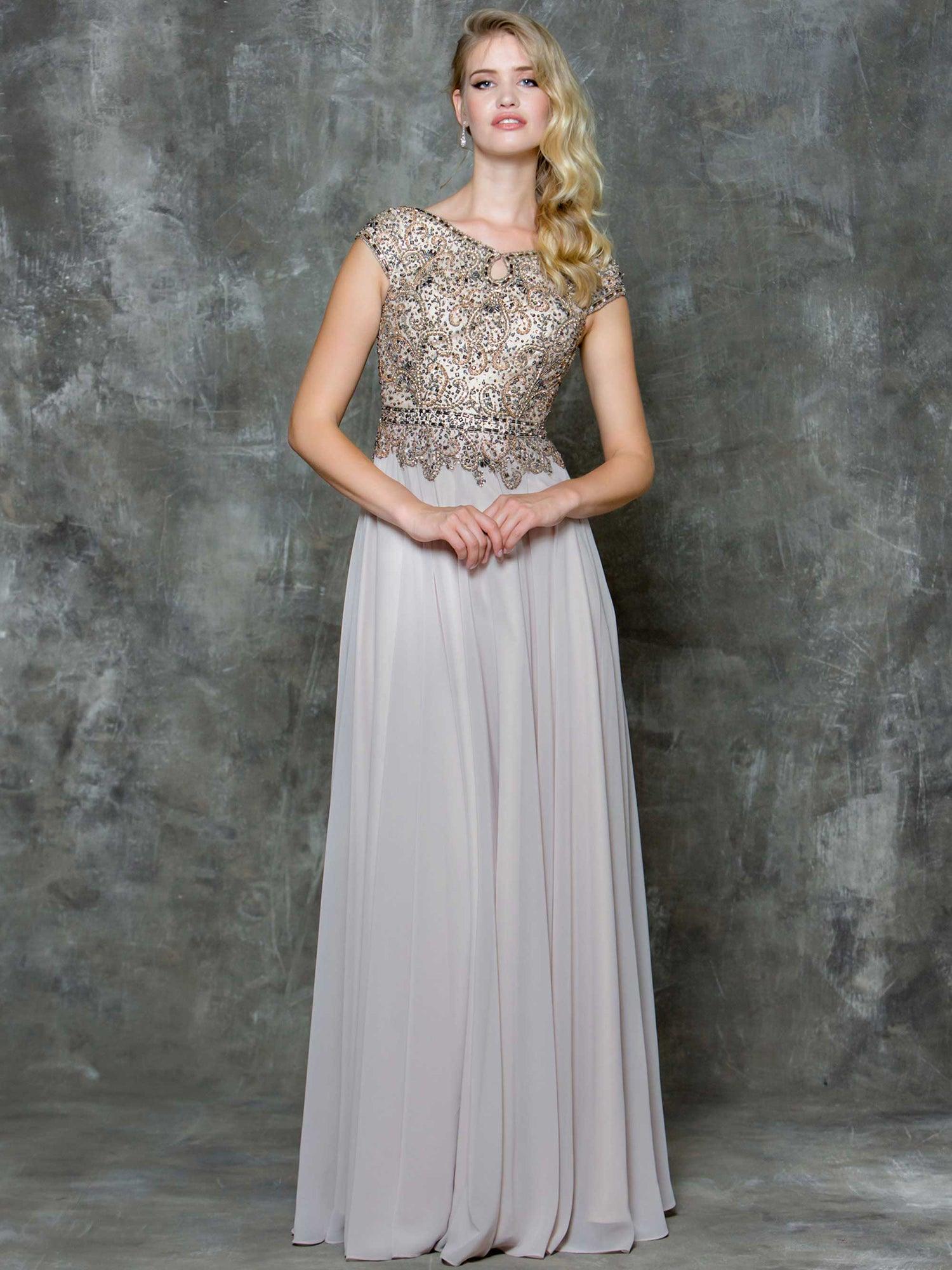 Marsoni Mother of the Bride Long Chiffon Dress 173 - The Dress Outlet