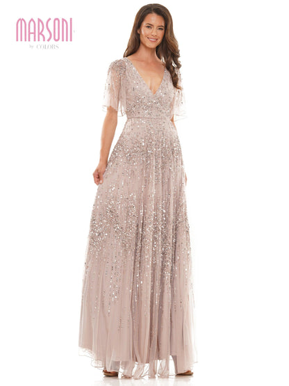 Marsoni Mother of the Bride Long Formal Gown 1217 - The Dress Outlet