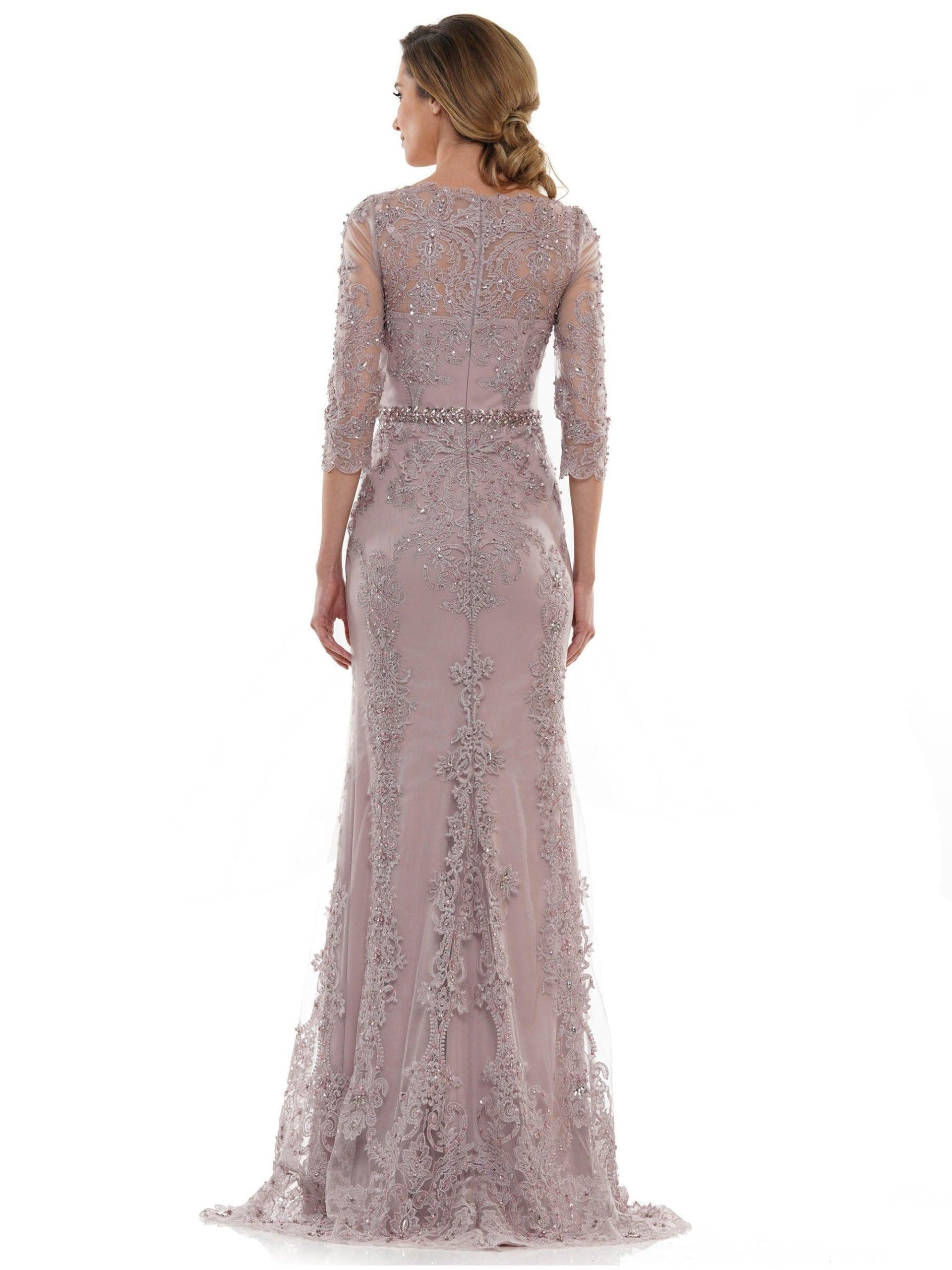 Marsoni Mother of the Bride Long Lace Dress 1123 - The Dress Outlet