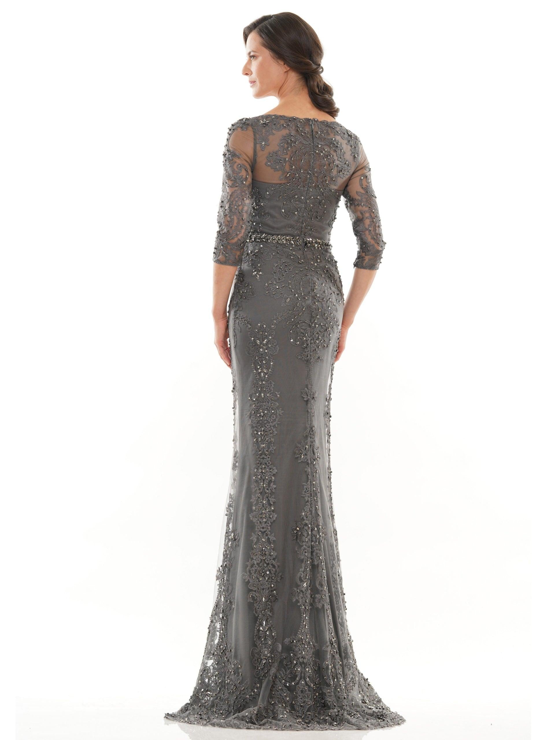 Marsoni Mother of the Bride Long Lace Dress 1123 - The Dress Outlet