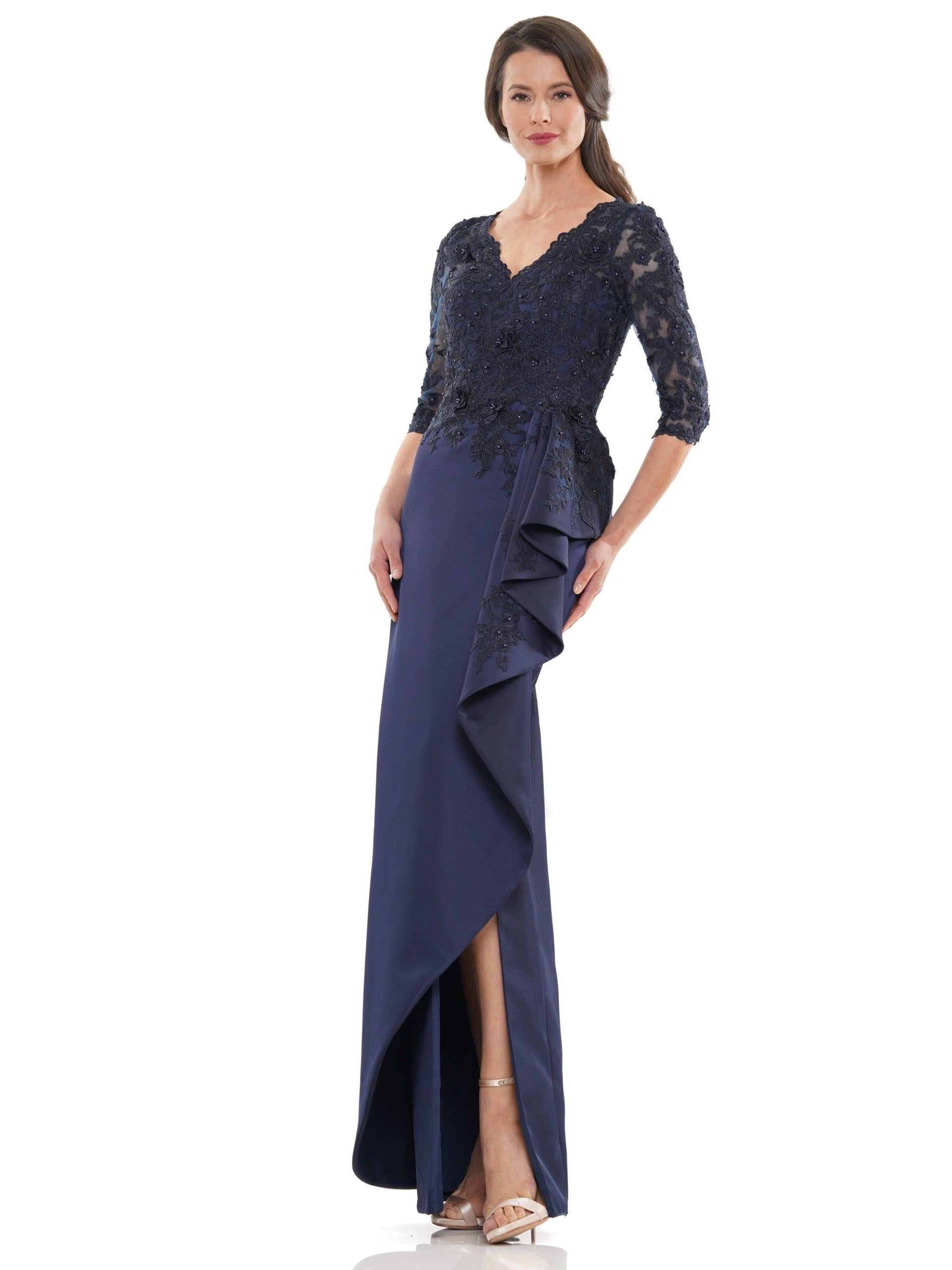 Marsoni Mother of the Bride Long Lace Dress 1134 - The Dress Outlet