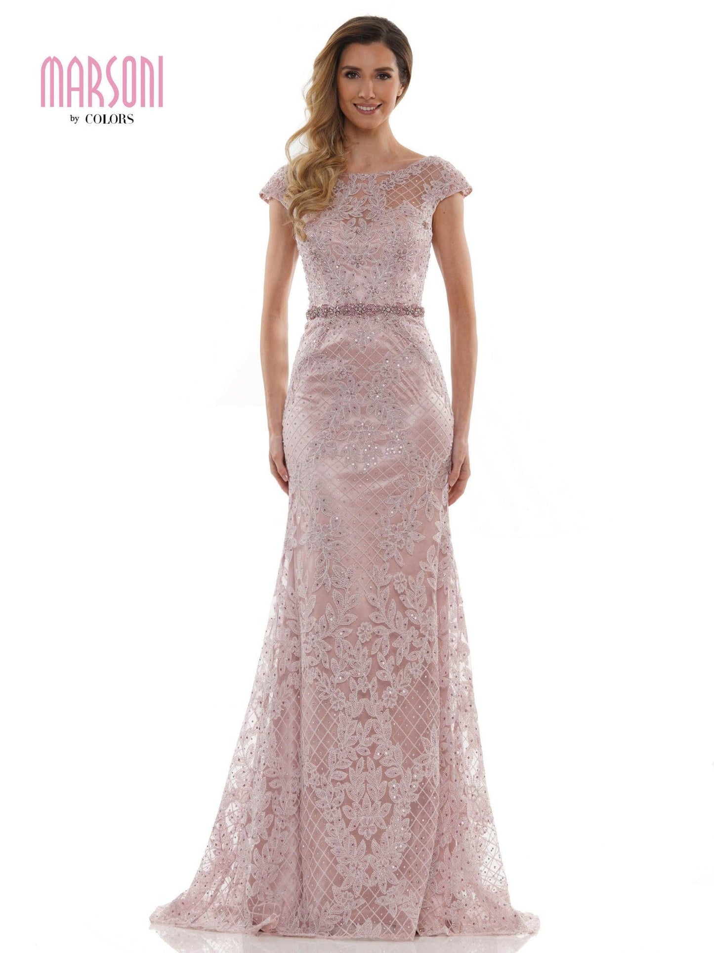 Marsoni Mother of the Bride Long Lace Gown 1120 - The Dress Outlet