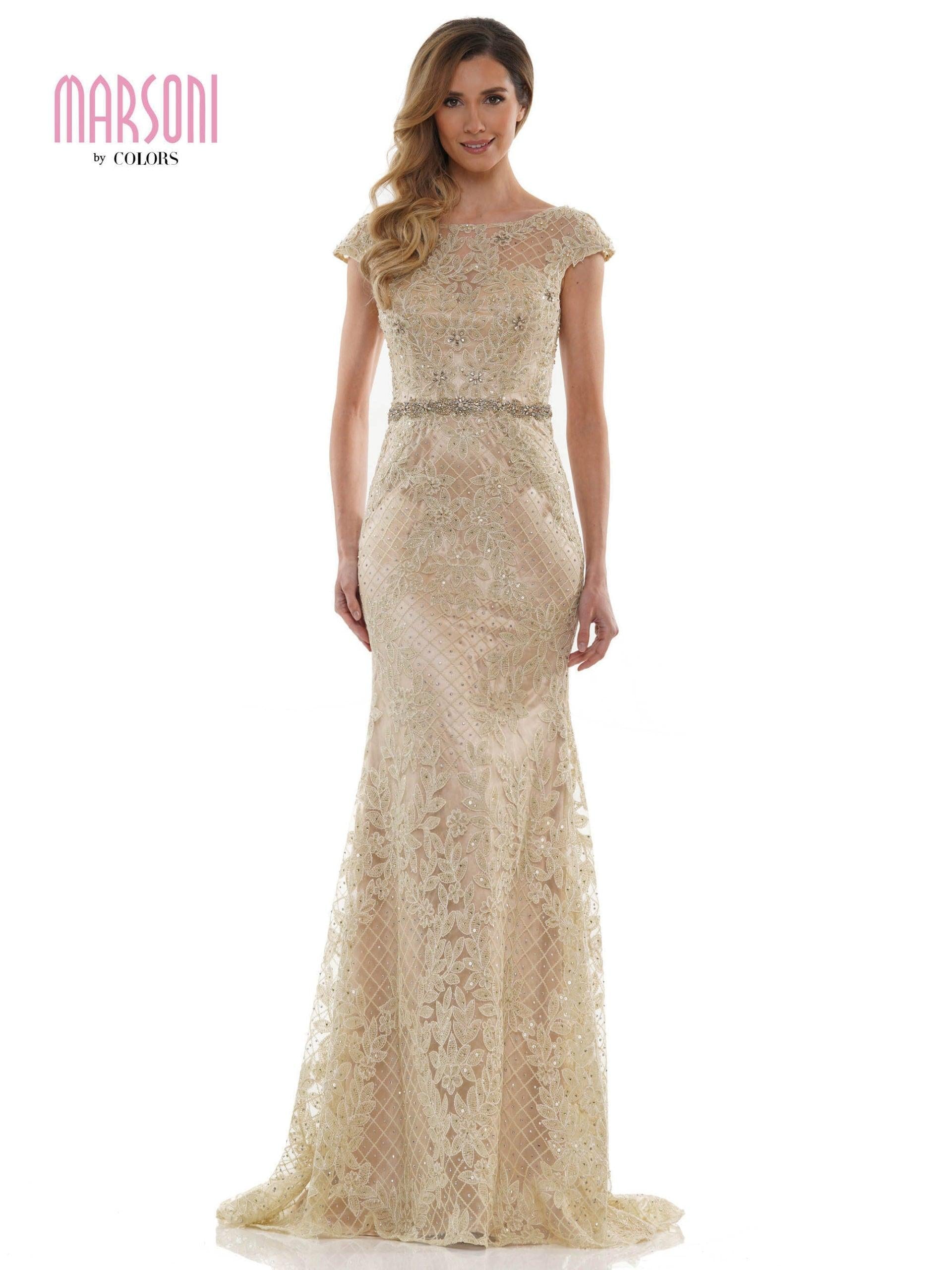 Marsoni Mother of the Bride Long Lace Gown 1120