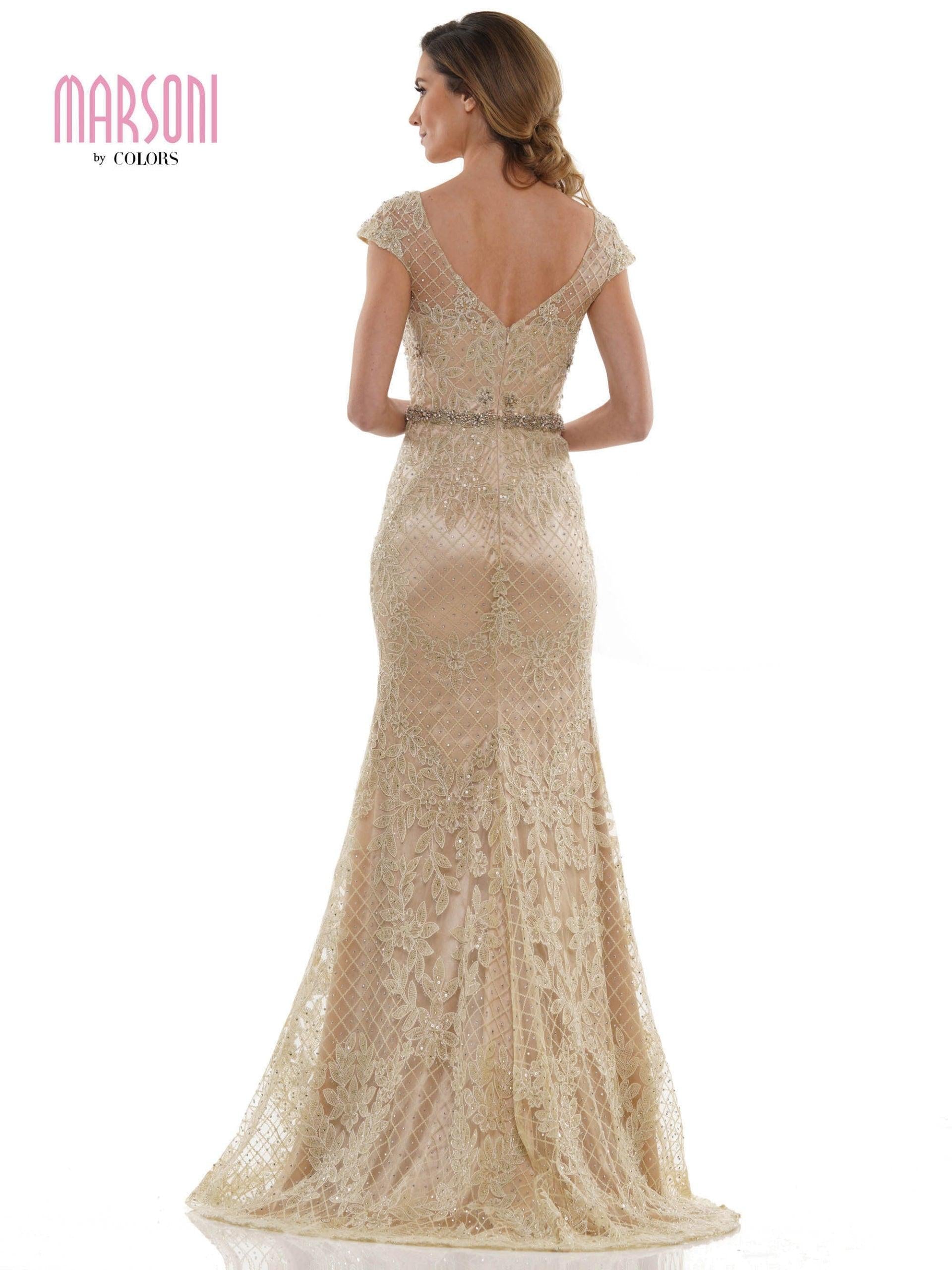 Marsoni Mother of the Bride Long Lace Gown 1120