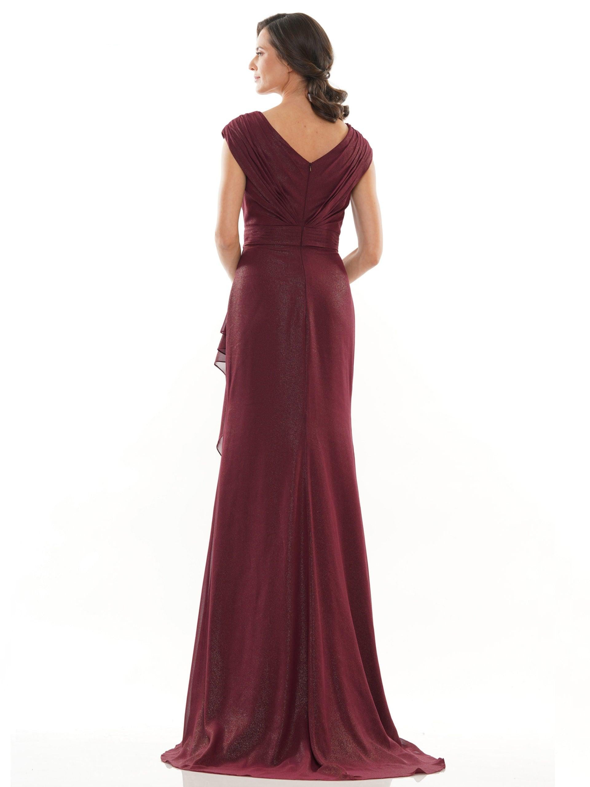 Marsoni Mother of the Bride Ruffle Long Dress 1073 - The Dress Outlet