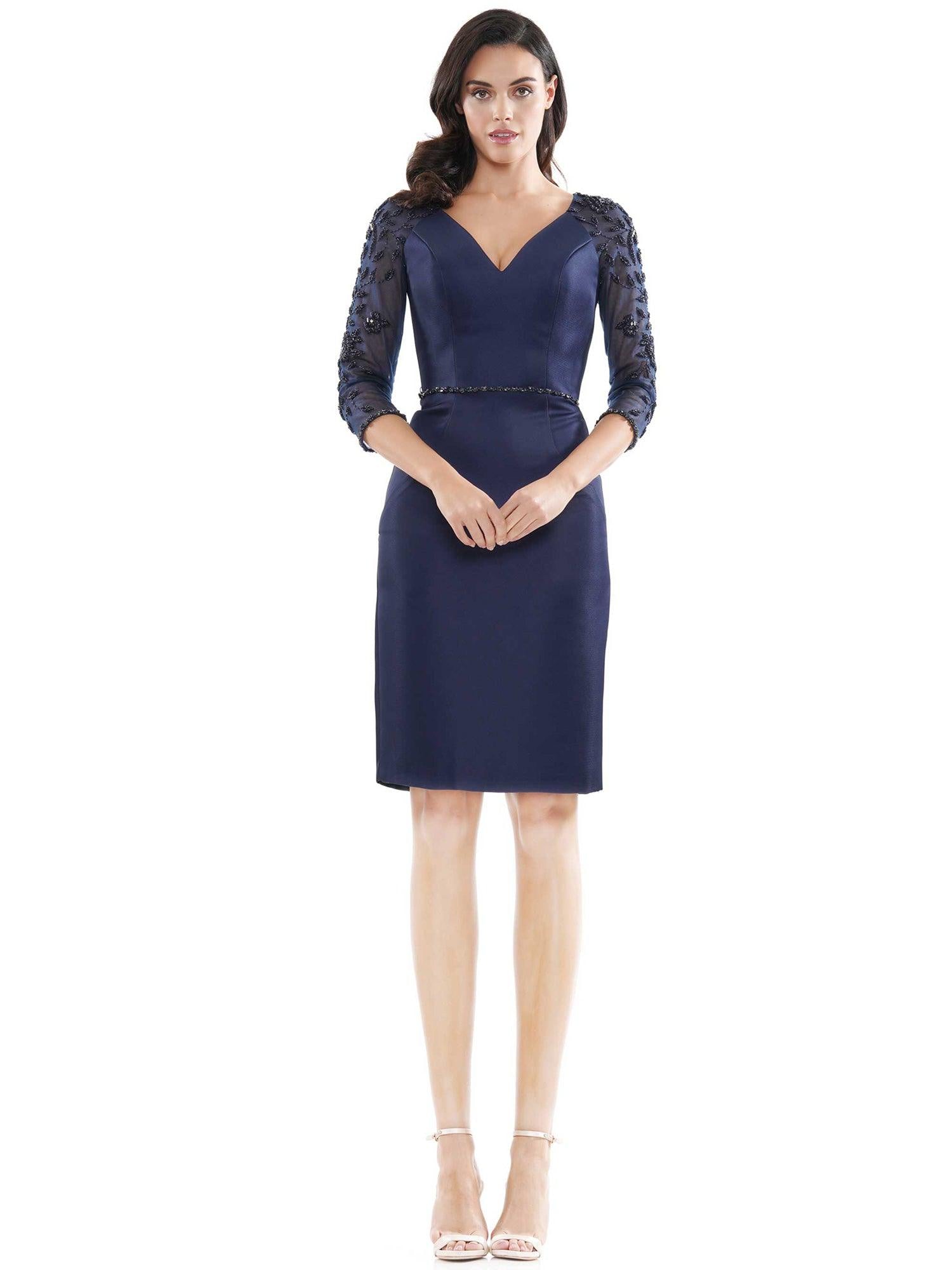 Marsoni Mother of the Bride Satin Short Dress 1061