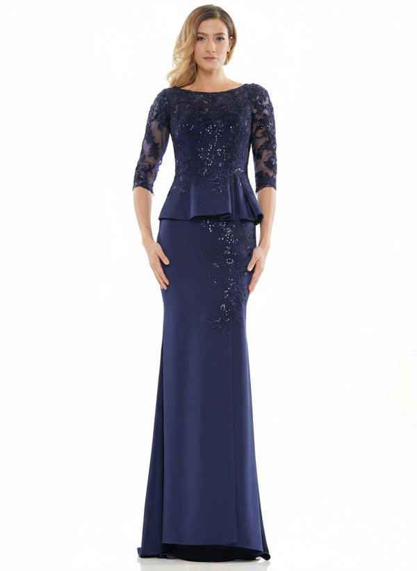 Marsoni Peplum Mother of the Bride Long Gown 1124