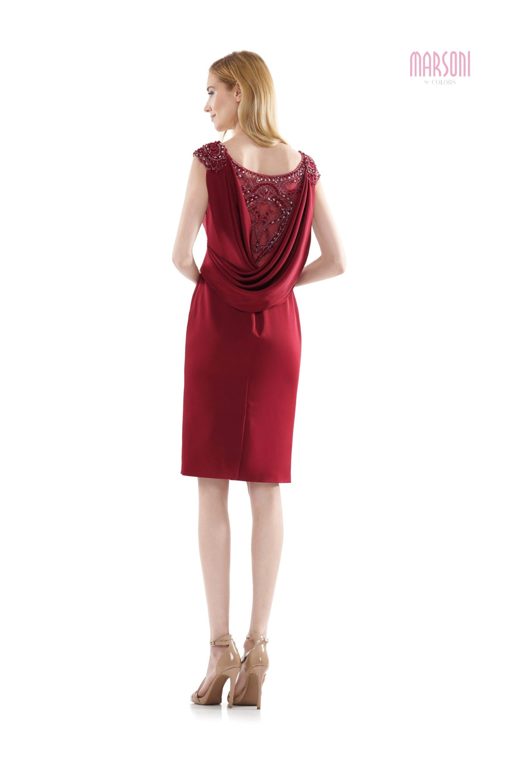 Marsoni Short Mother of the Bride Beaded Dress 1109