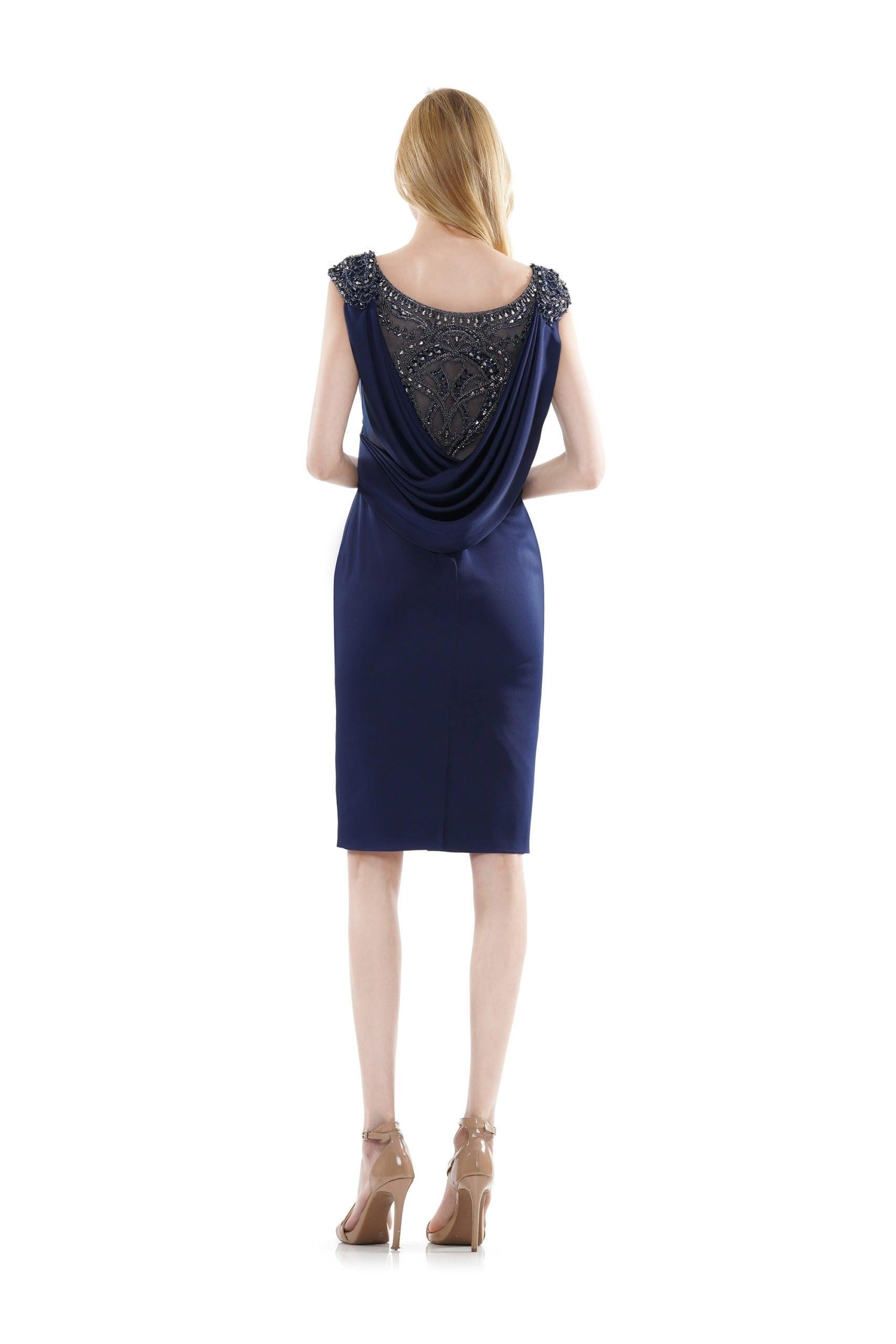 Marsoni Short Mother of the Bride Beaded Dress 1109 - The Dress Outlet