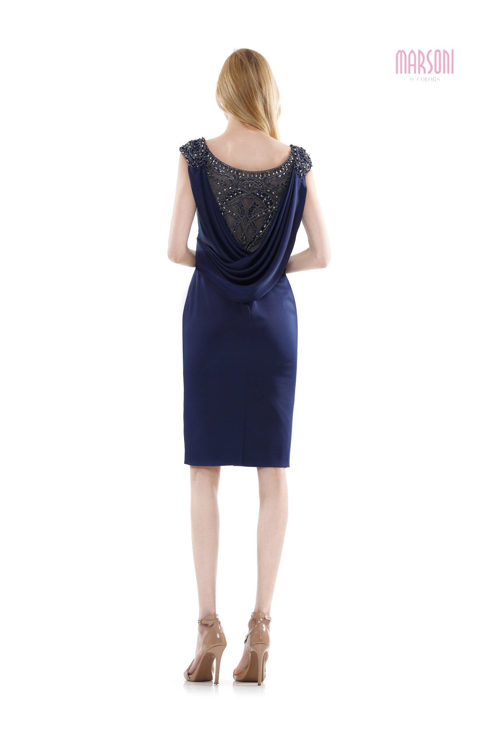 Marsoni Short Mother of the Bride Beaded Dress 1109