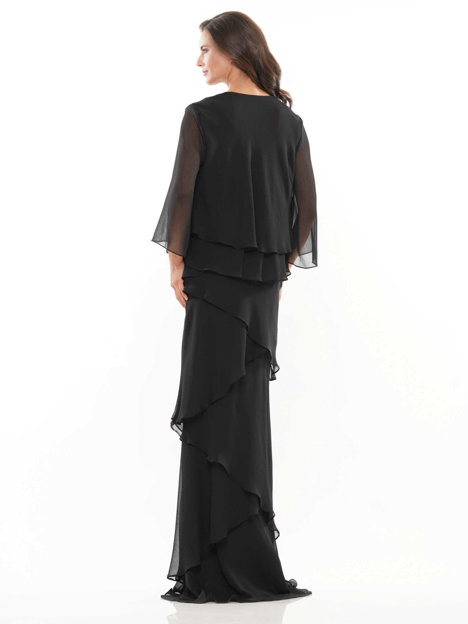 Marsoni Two Piece Ruffle Long Lace Dress 309 - The Dress Outlet