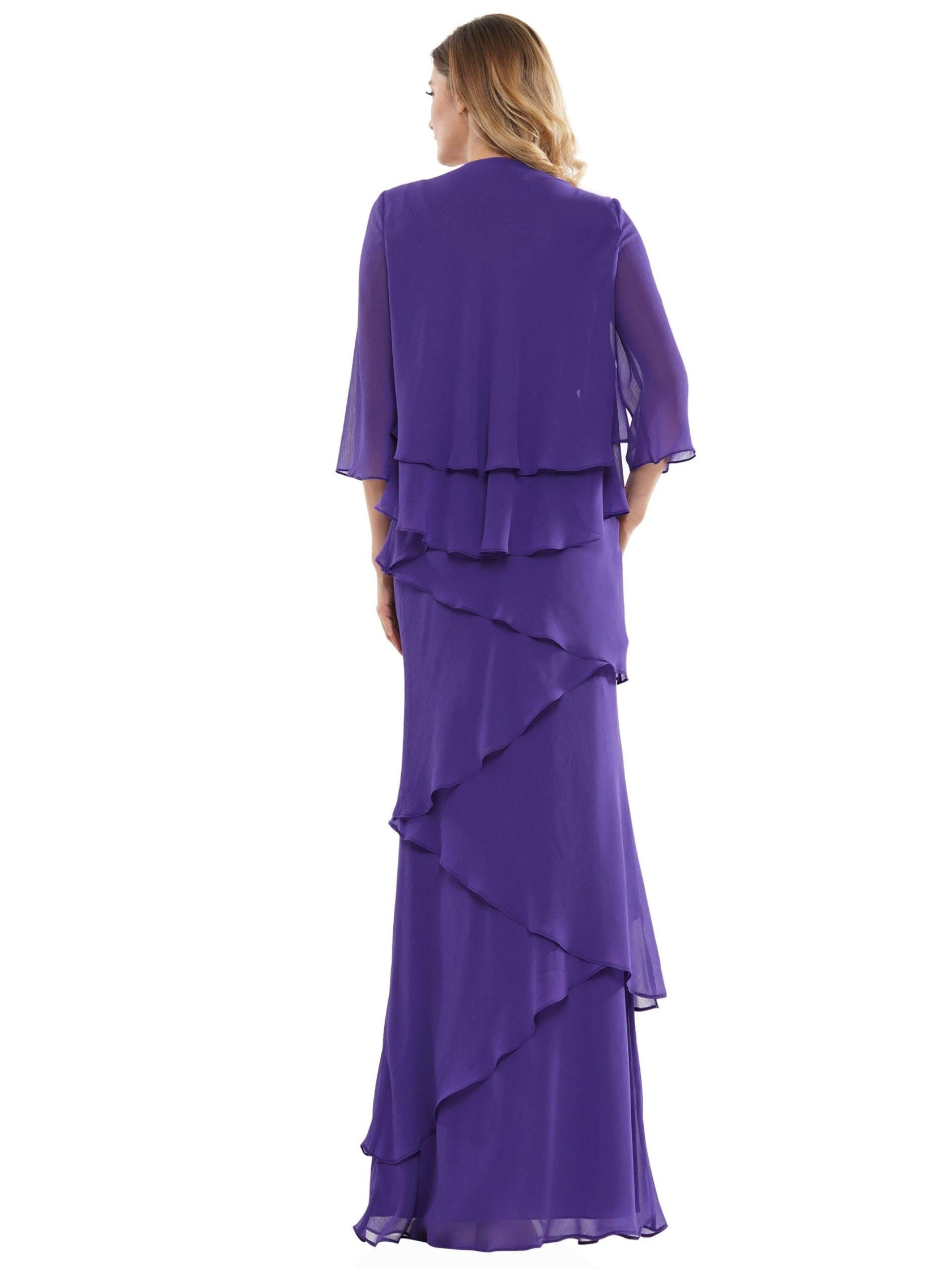 Marsoni Two Piece Ruffle Long Lace Dress 309