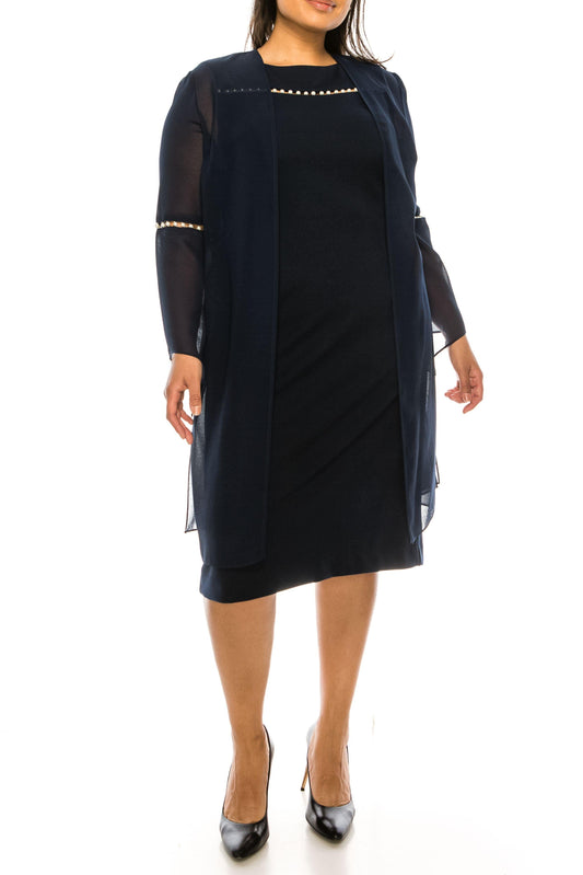 Maya Brooke Plus Size Short Jacket Dress 29543 - The Dress Outlet