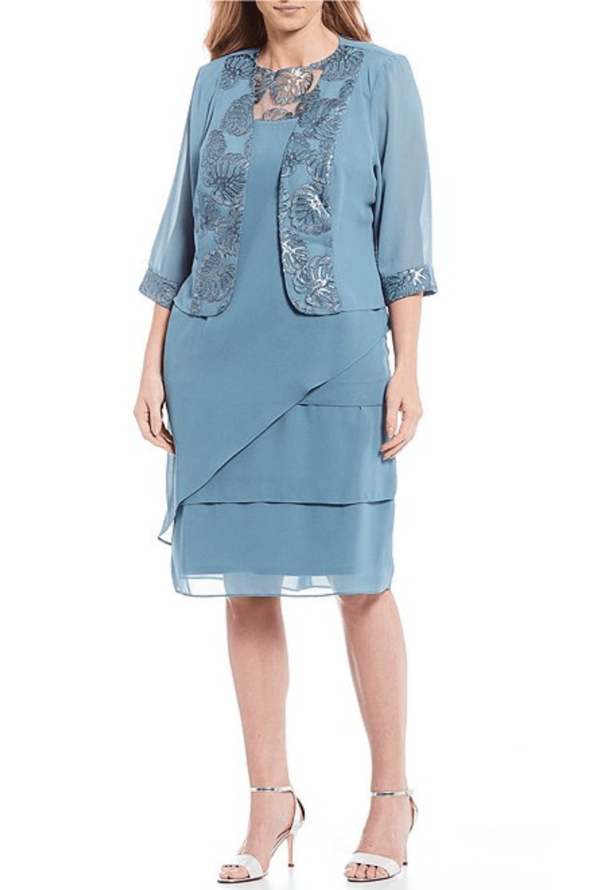 Maya Brooke Short Plus Size Jacket Dress 29149