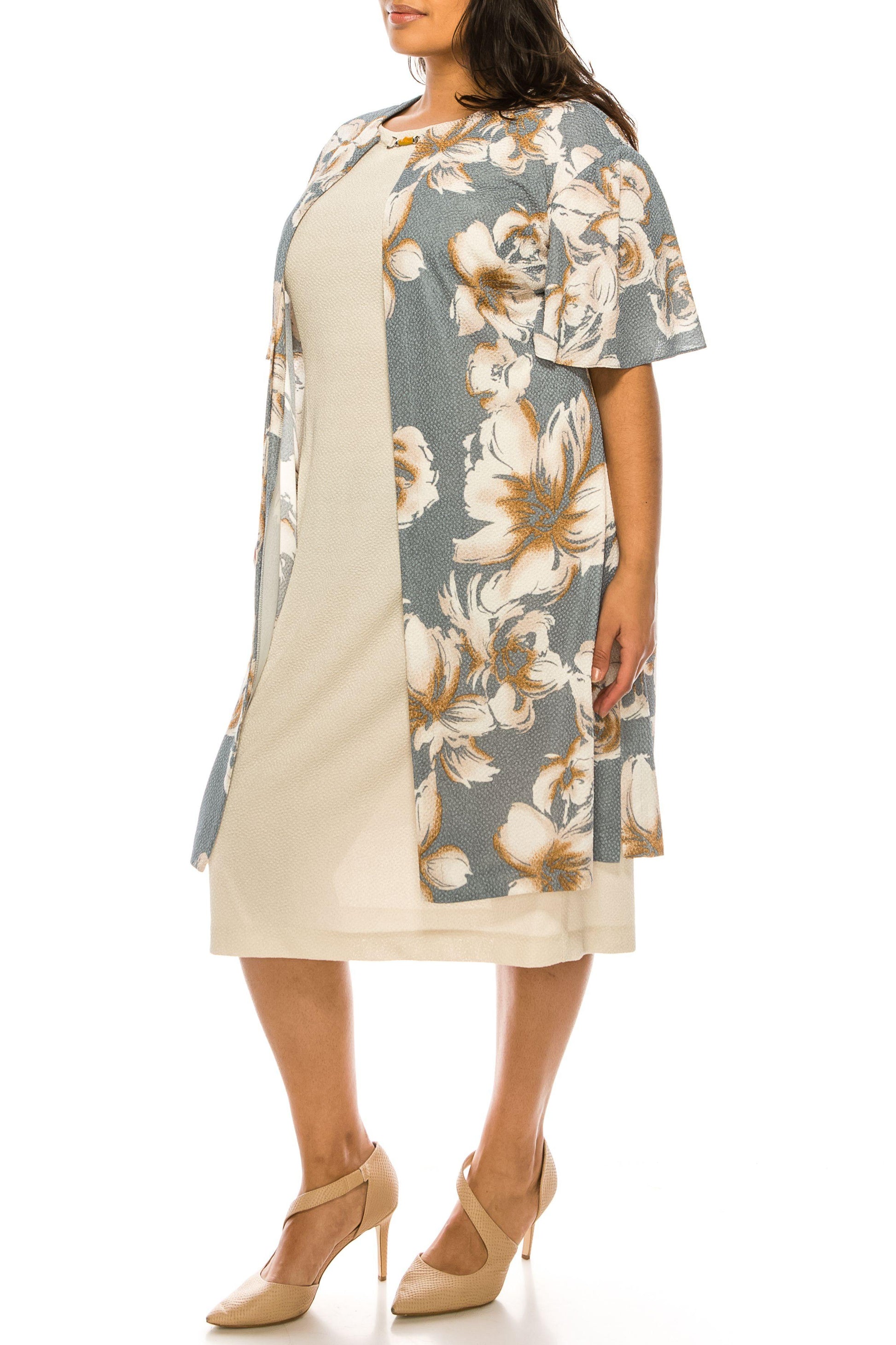 Maya Brooke Short Two Piece Set Jacket Dress 29362