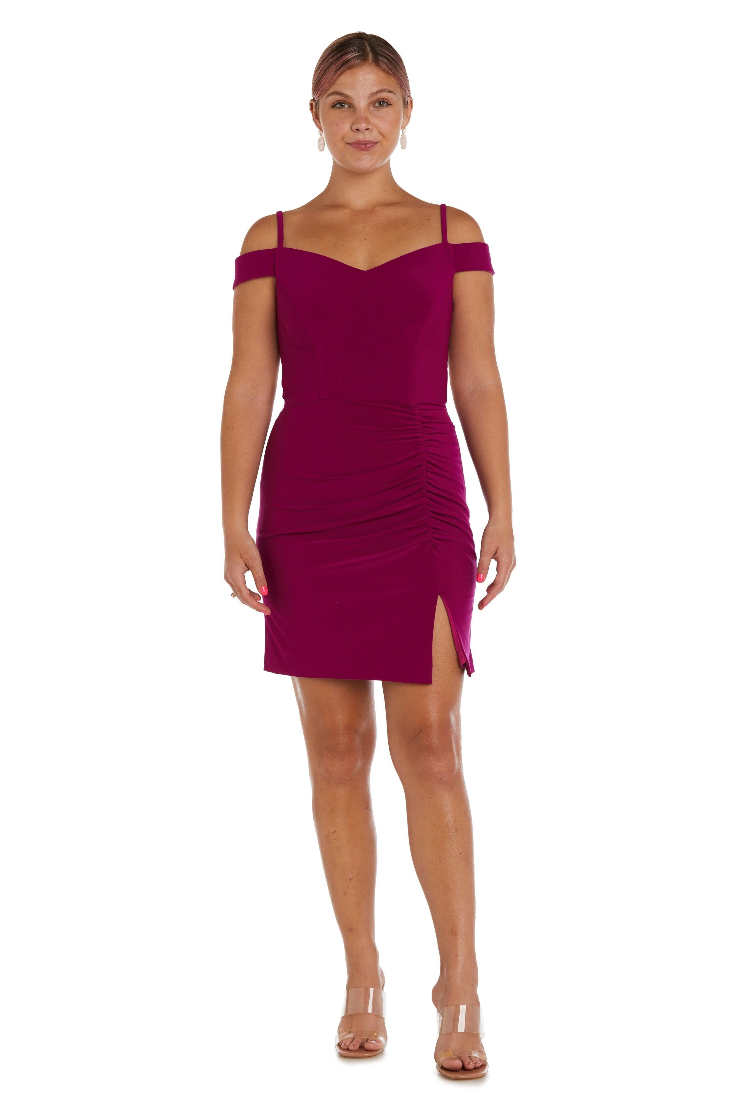 Morgan & Co Fitted Short Cocktail Dress 13043 - The Dress Outlet