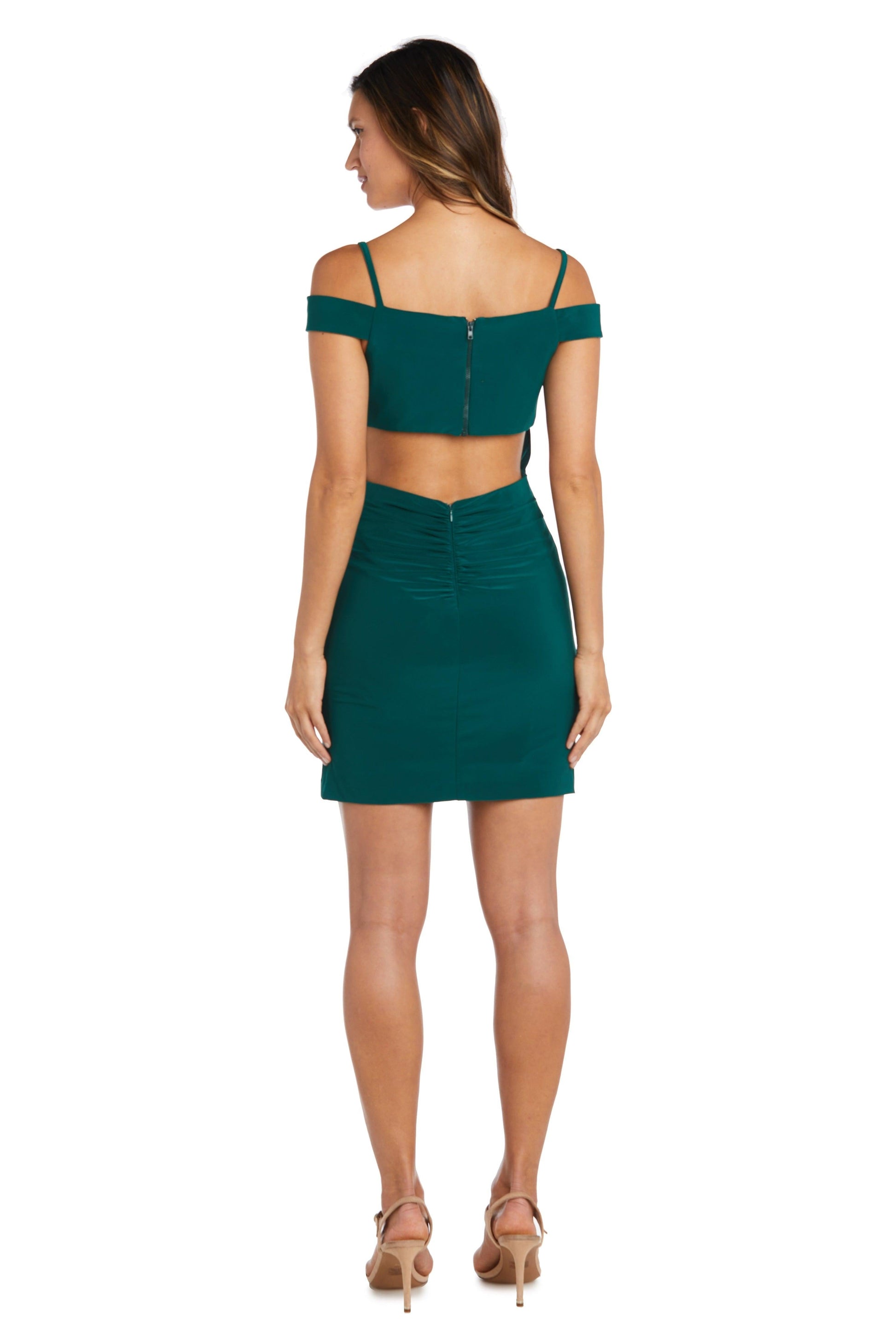 Morgan & Co 13043 Fitted Short Cocktail Dress