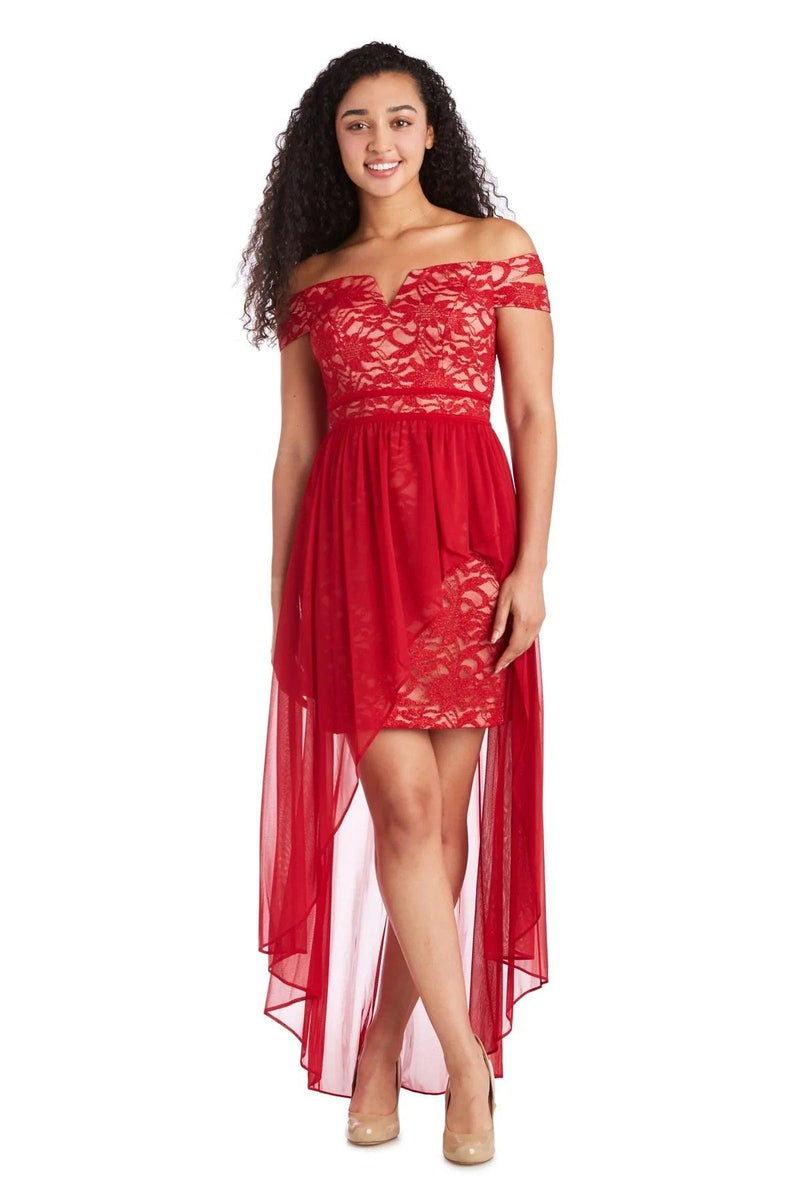 Morgan & Co Homecoming High Low Prom Dress 12671 - The Dress Outlet