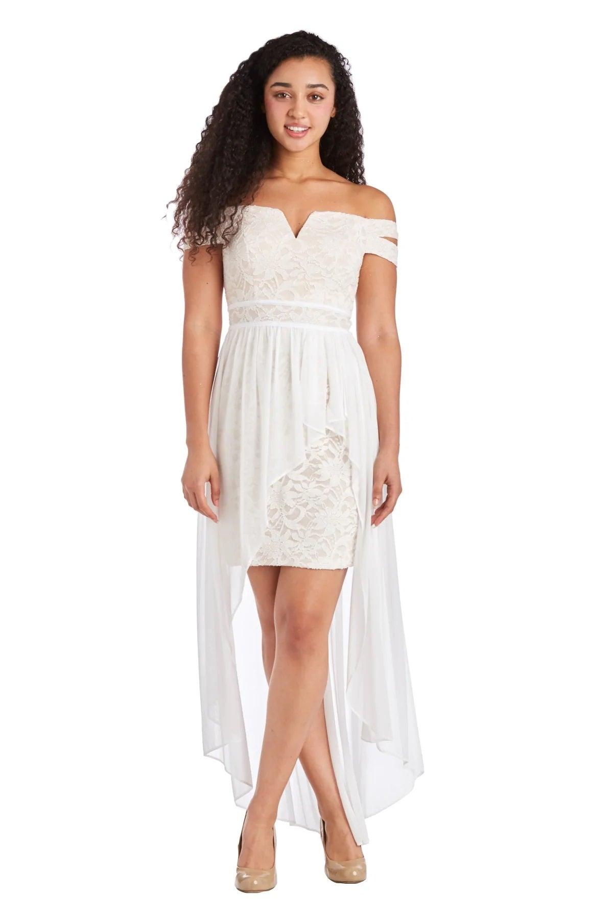 Morgan & Co 12671 Homecoming High Low Prom Dress