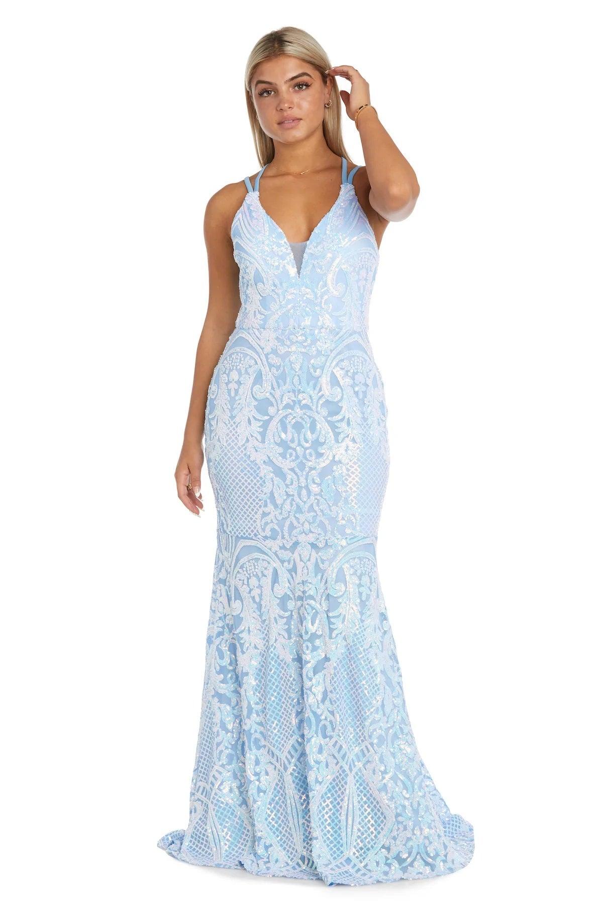 Morgan & Co 13129 Formal Fitted Corset Prom Long Dress