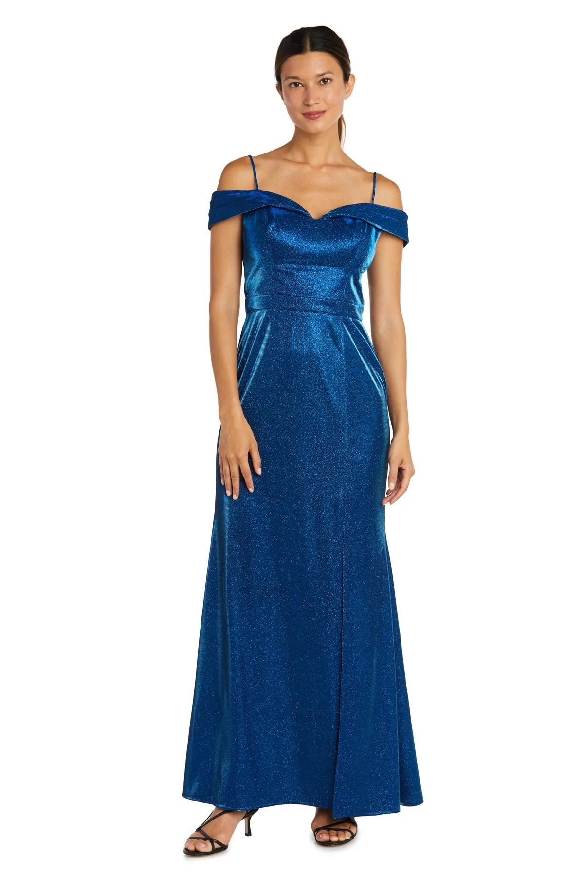 Morgan & Co 12786 Long Off Shoulder Prom Dress | The Dress Outlet